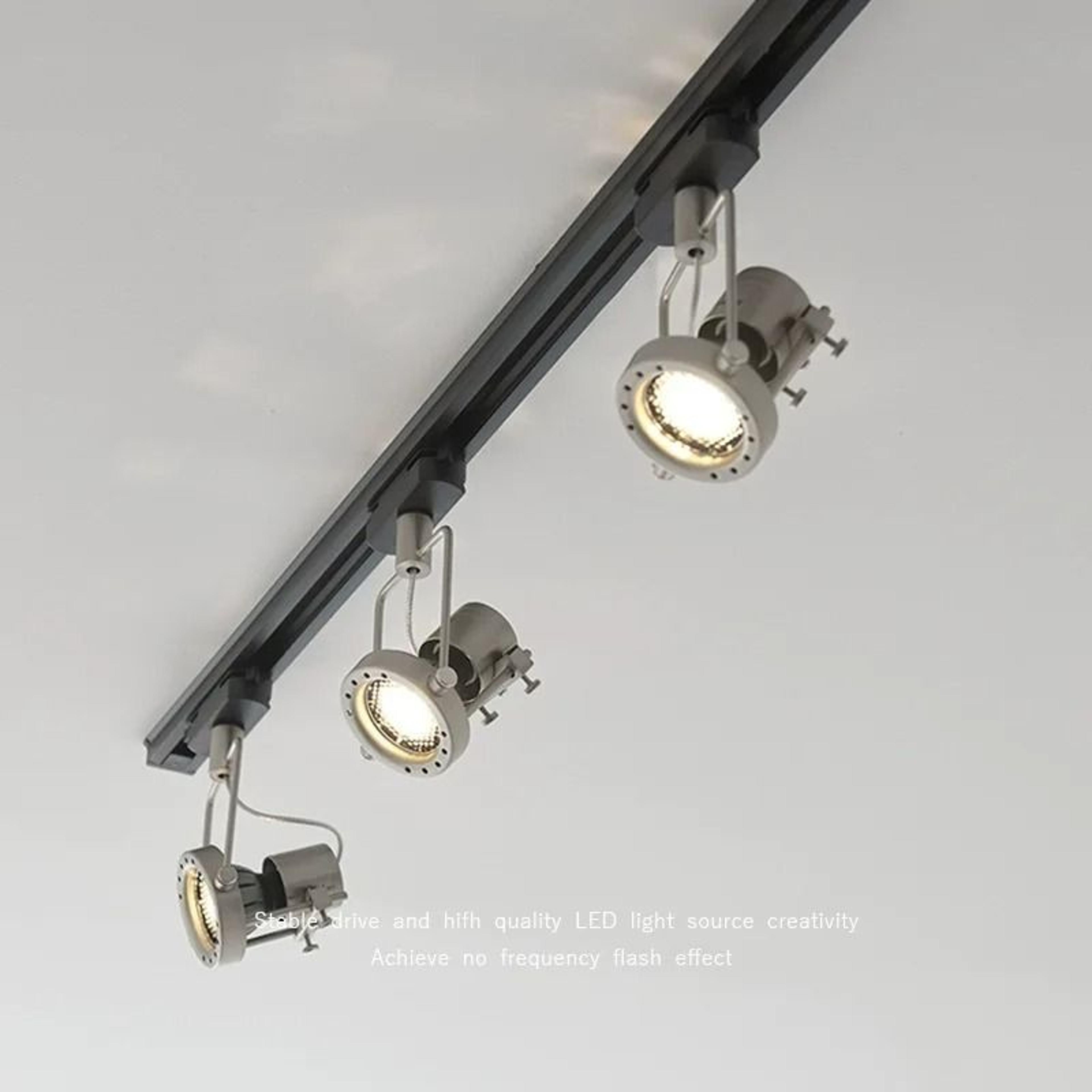 industrial gu10 anti-glare adjustable led track ceiling spotlight