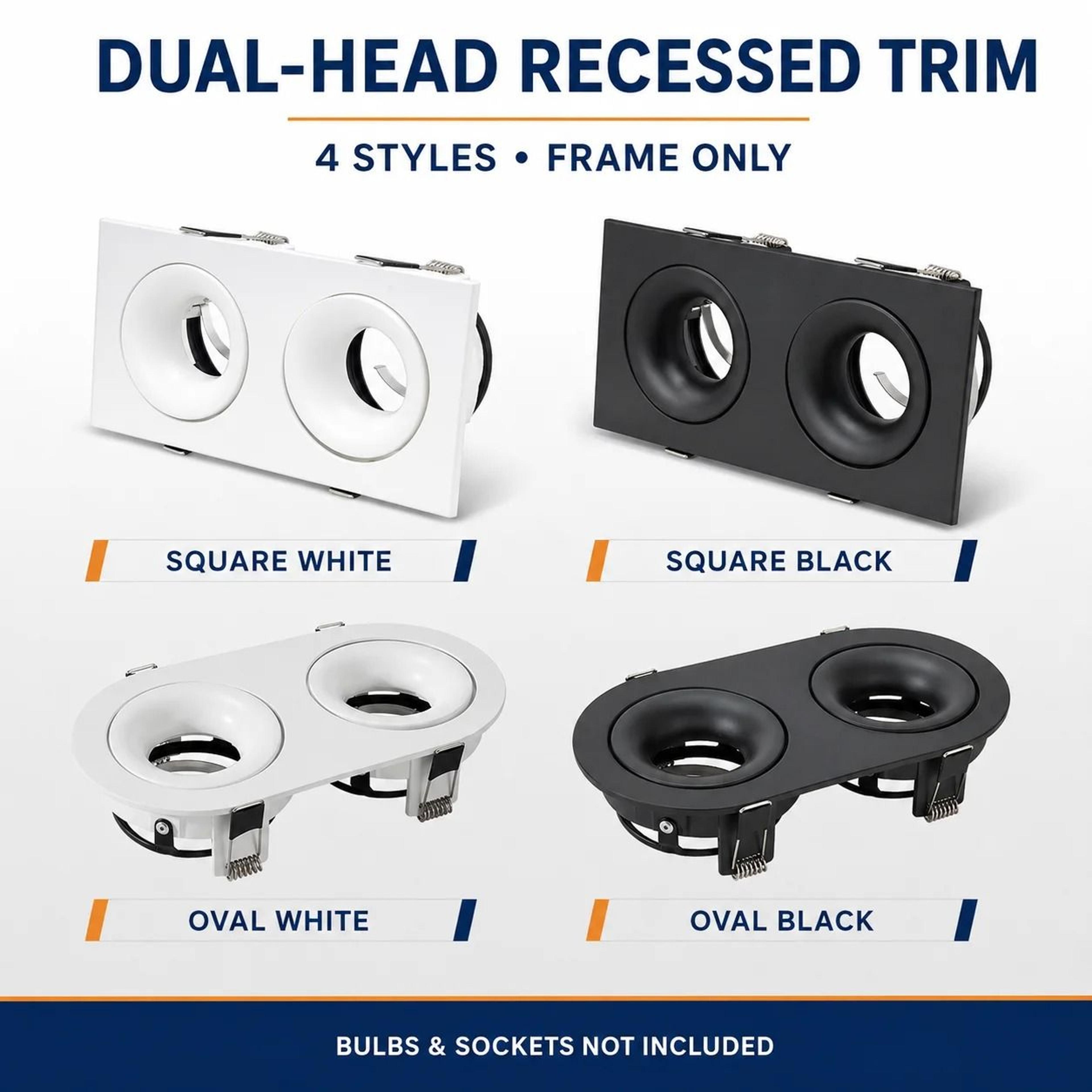 modern gu10 recessed ceiling spotlight mounting frame for indoor lighting