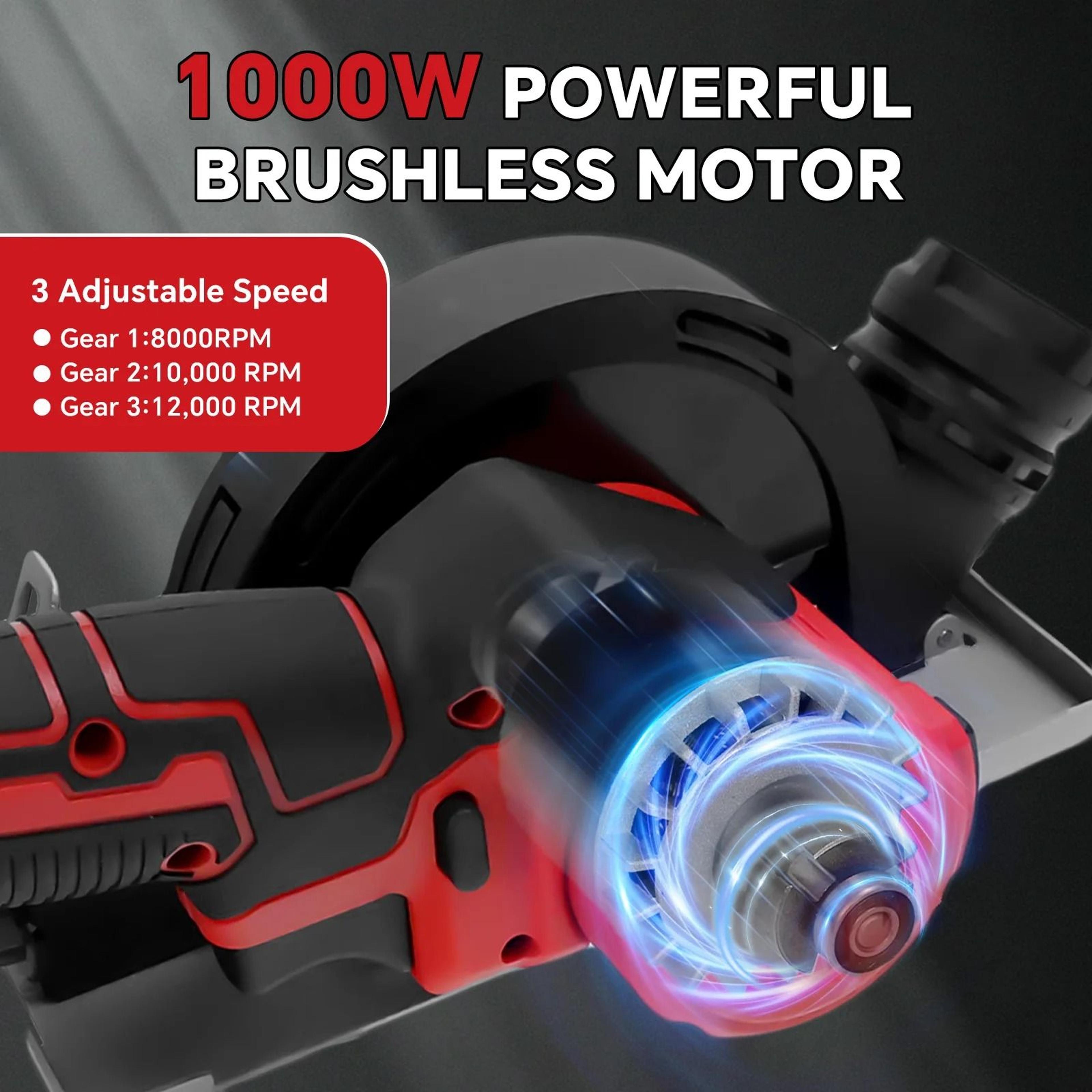 12000RPM Brushless Cordless Circular Saw For Milwaukee 18V Battery Wood And Metal Cutting 3