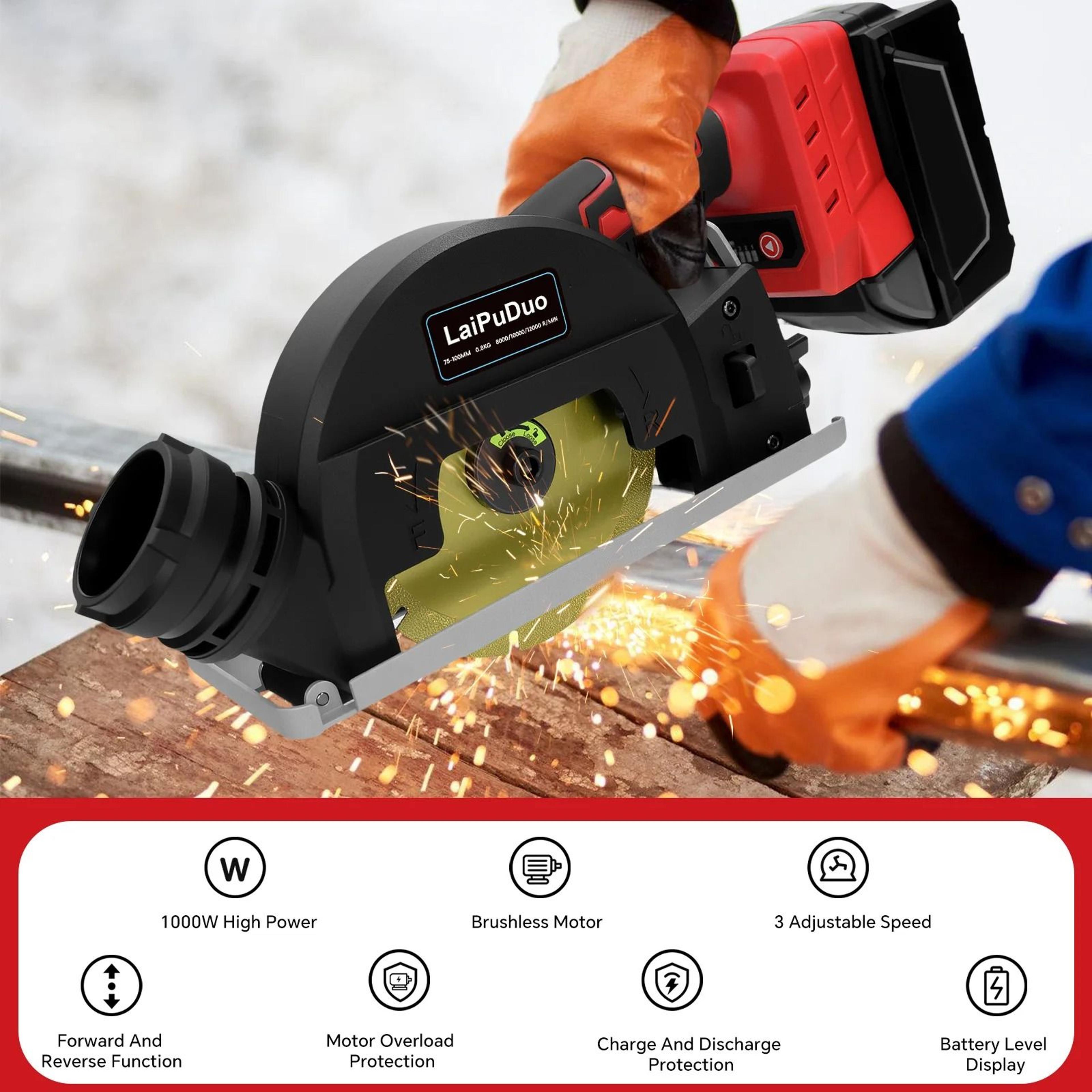 12000RPM Brushless Cordless Circular Saw For Milwaukee 18V Battery Wood And Metal Cutting 5