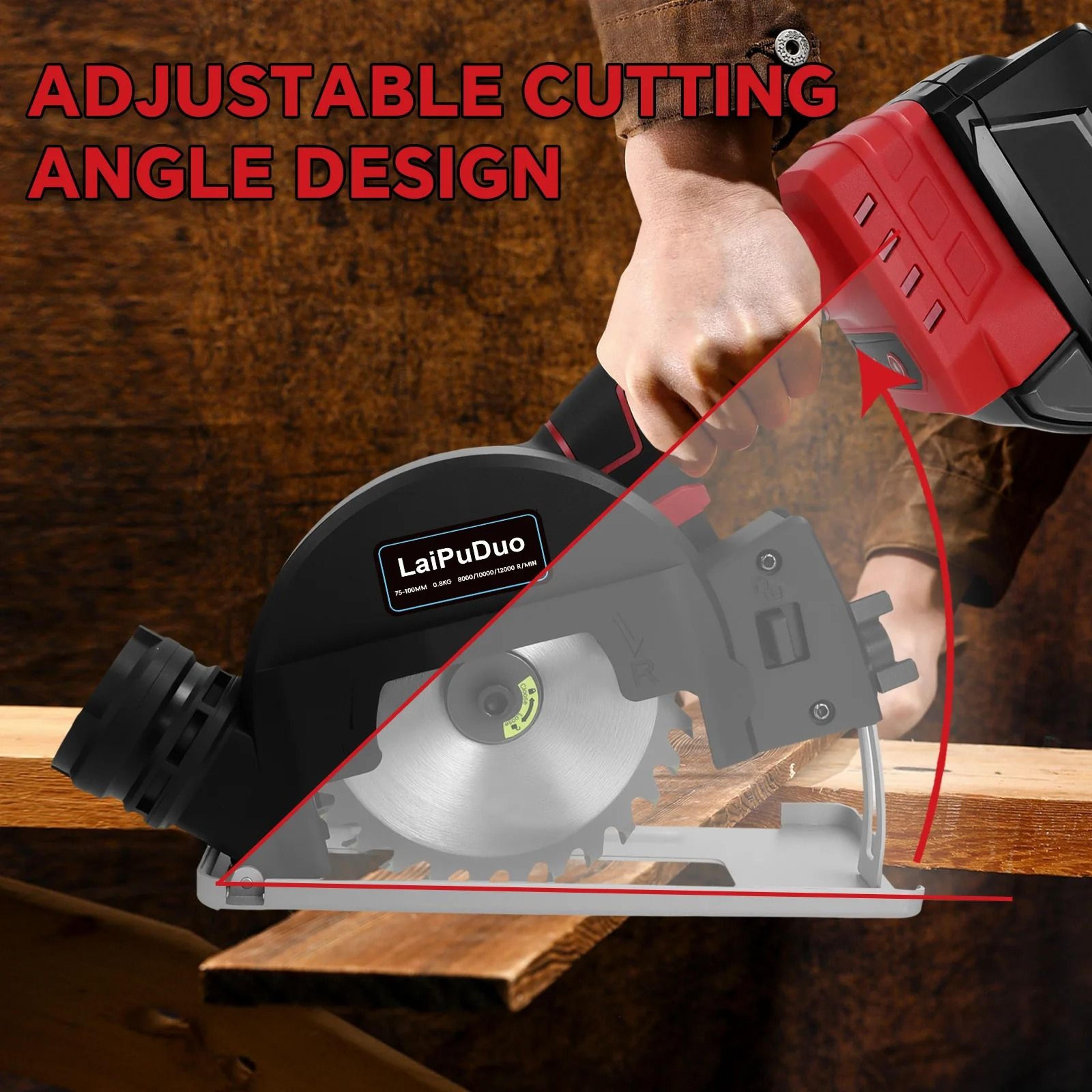 12000RPM Brushless Cordless Circular Saw For Milwaukee 18V Battery Wood And Metal Cutting 4