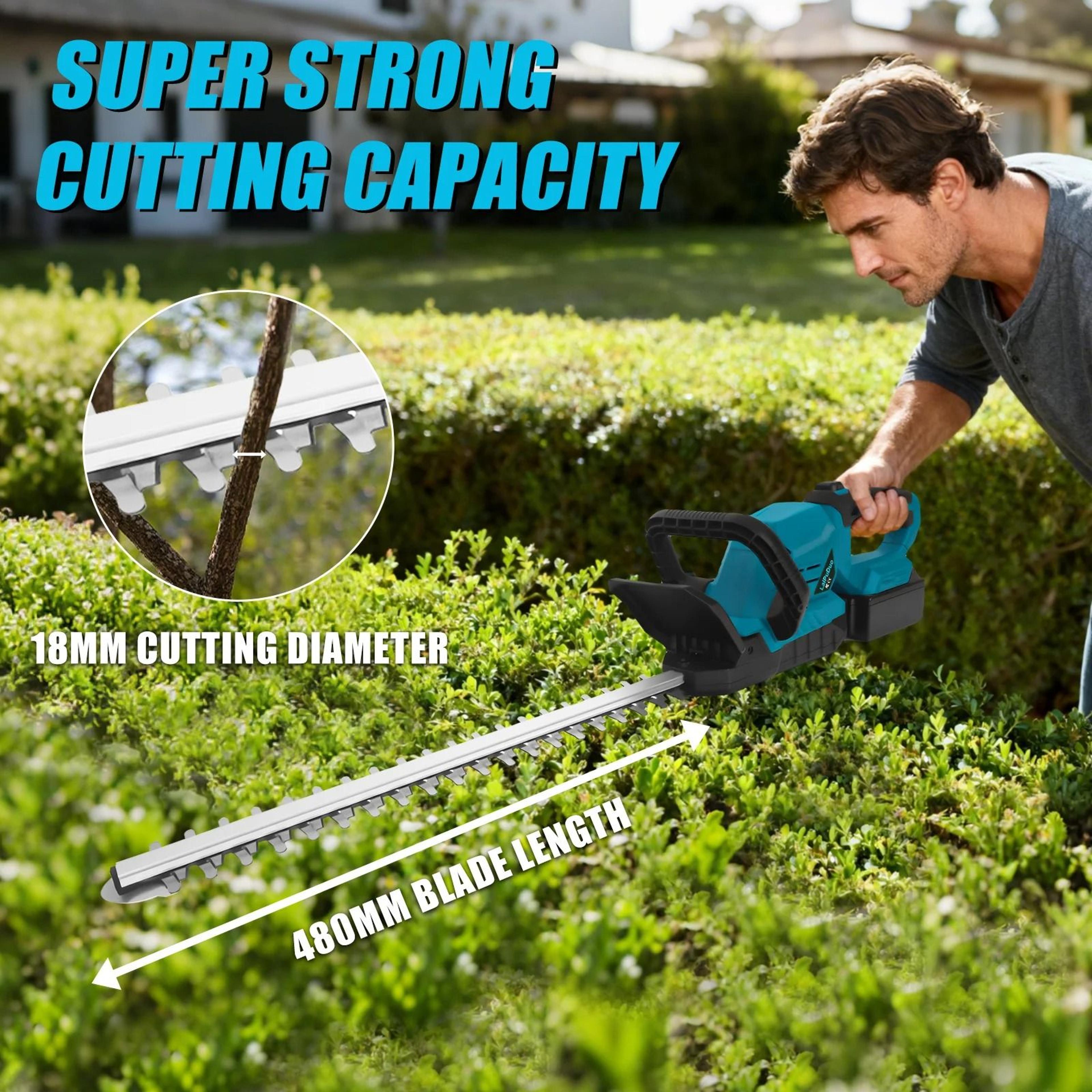 3000RPM Brushless Cordless Electric Hedge Trimmer For Makita 18V Batteries 4