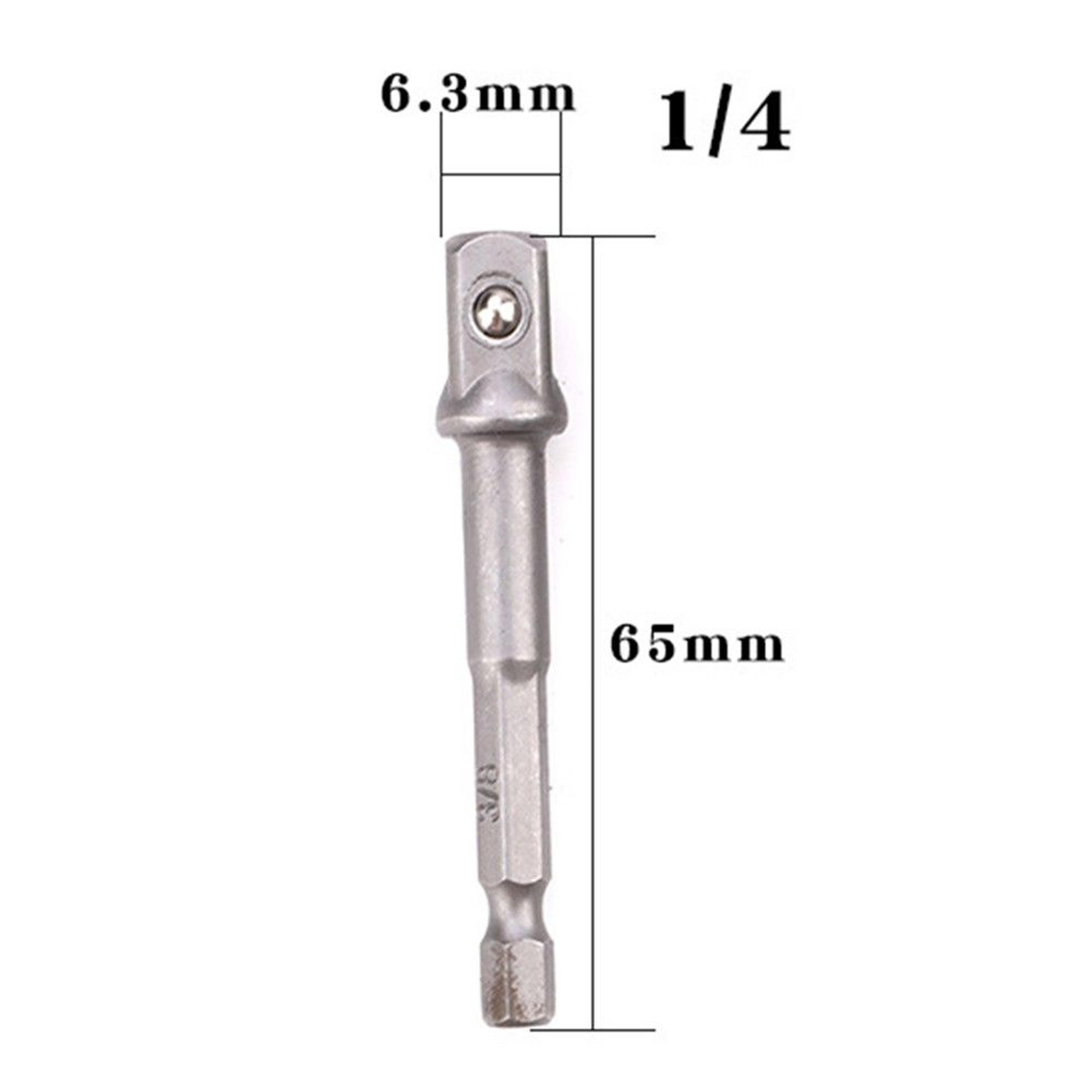 14Inch Hex Shank To Square Drive Socket Adapter Chrome Vanadium Steel 4