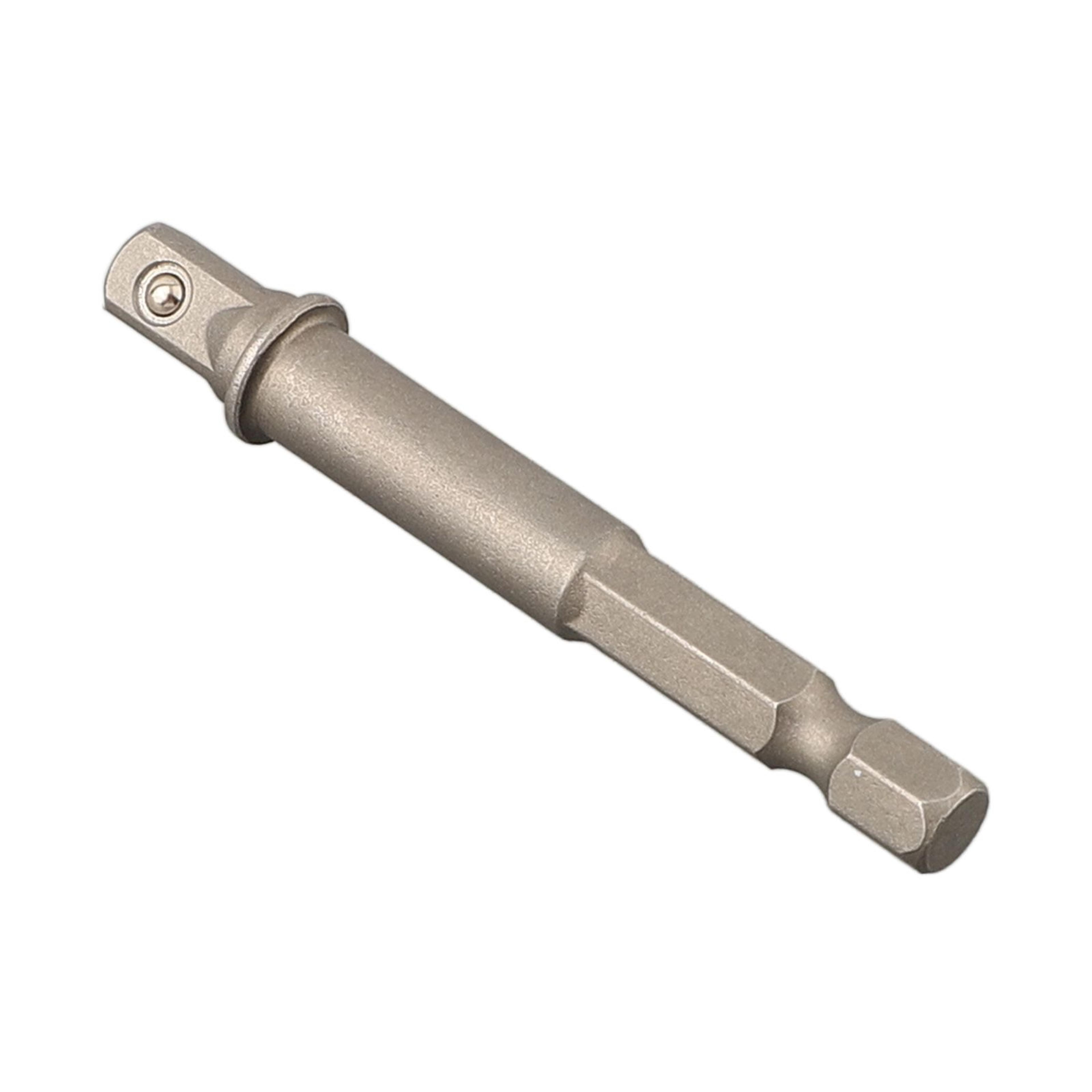 1/4-inch hex shank to square drive socket adapter chrome vanadium steel