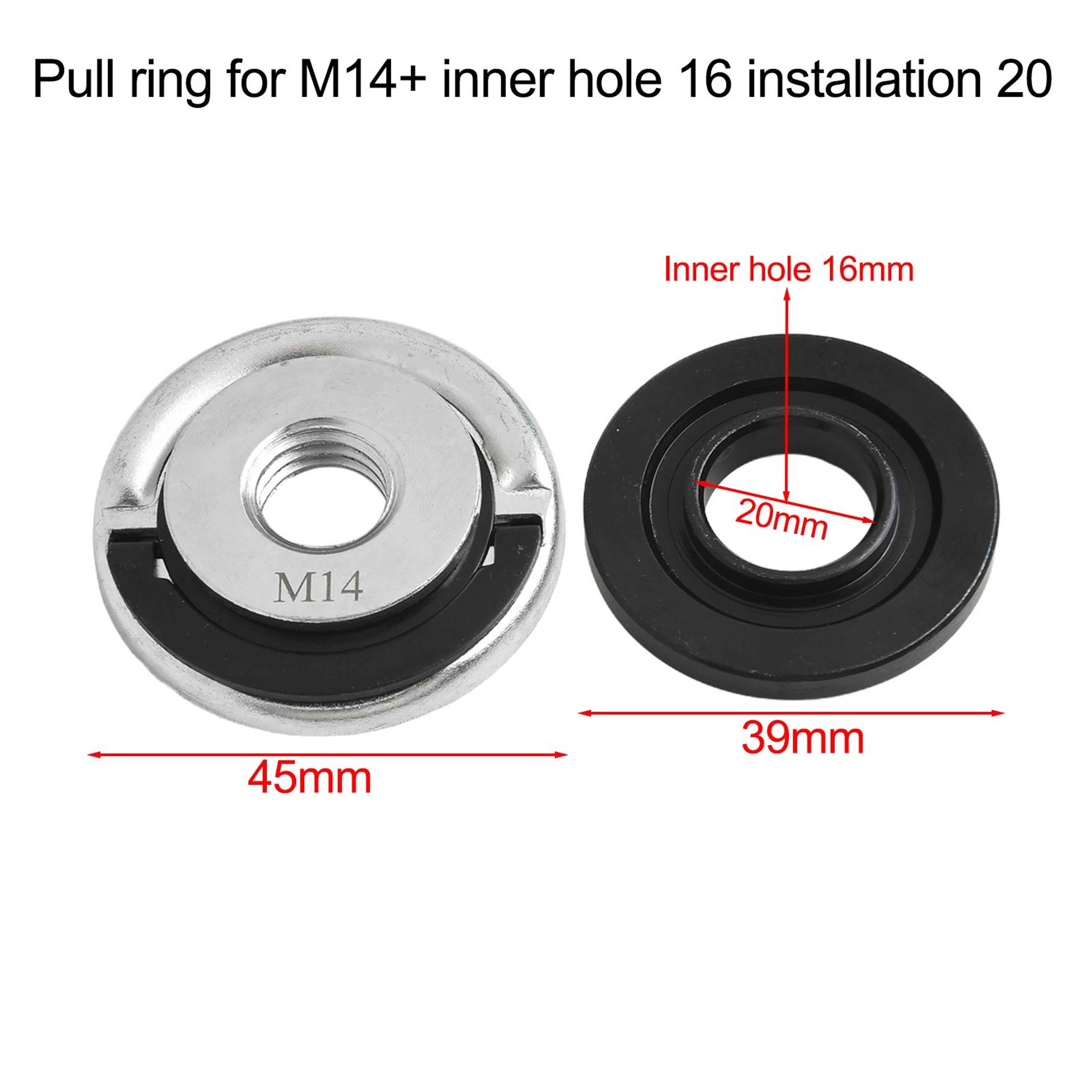 m14 quick release self-locking angle grinder flange nut pressure plate