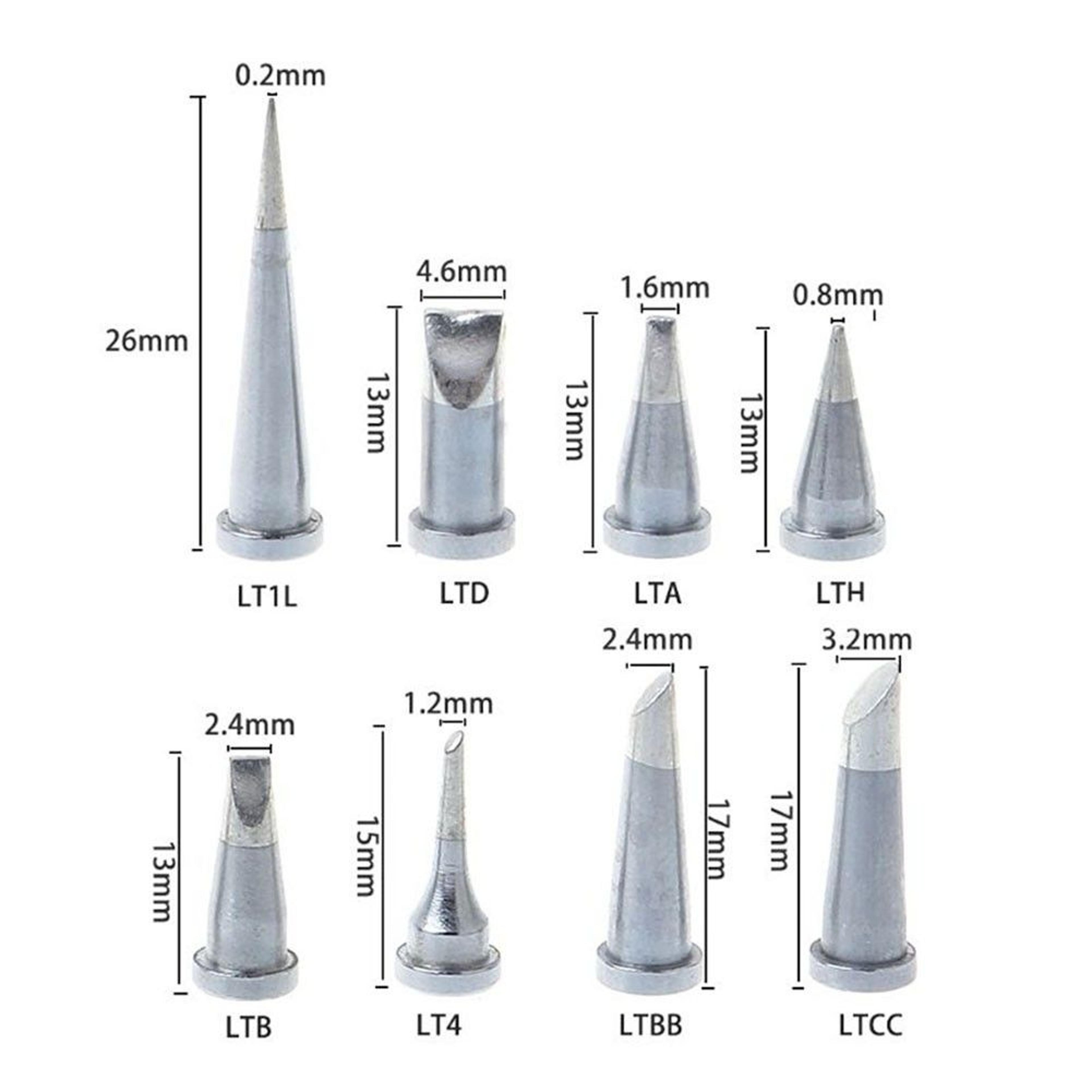 LT Series LeadFree Soldering Iron Replacement Tip For Weller WSP80 WP80 13