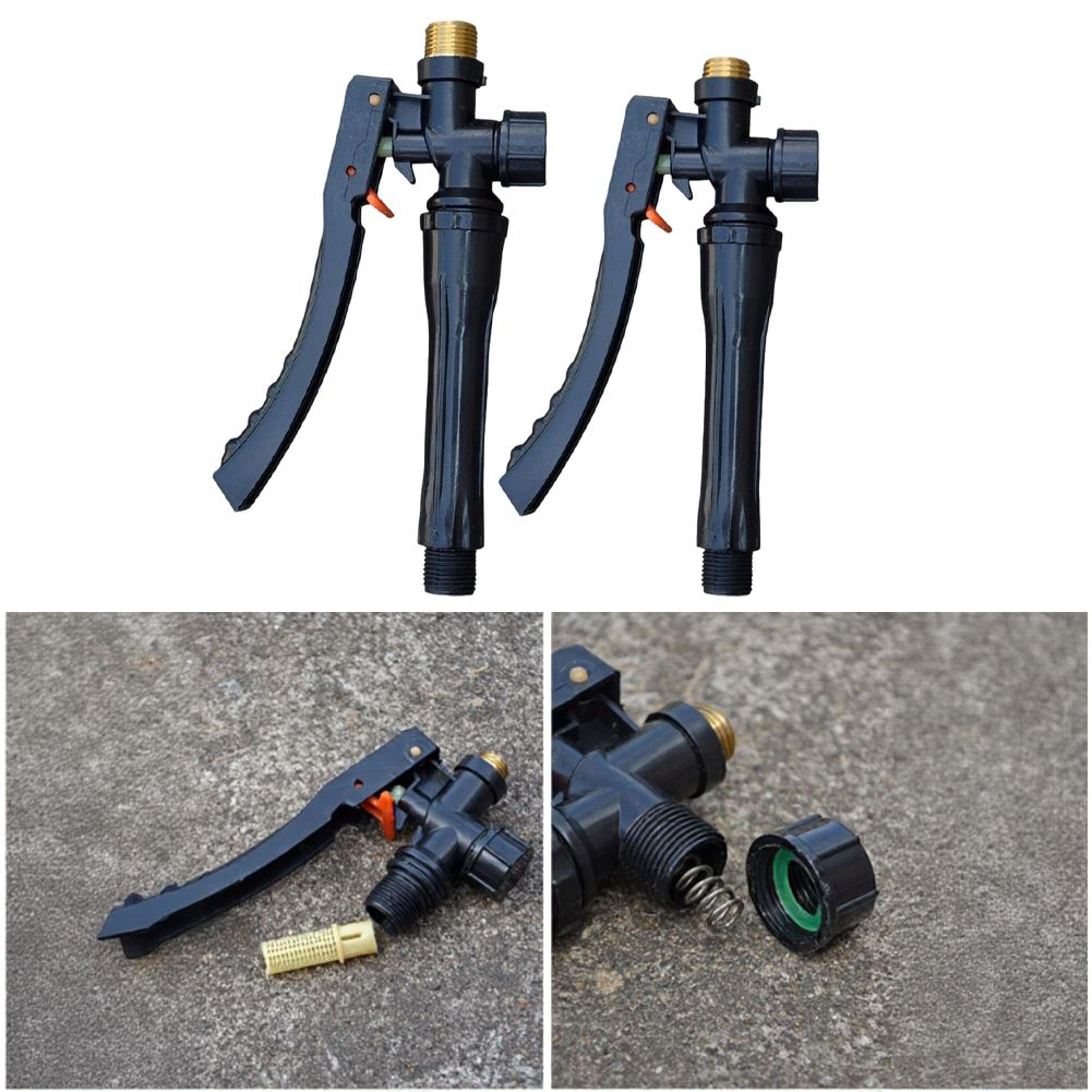 garden sprayer replacement trigger handle with lock and copper connector