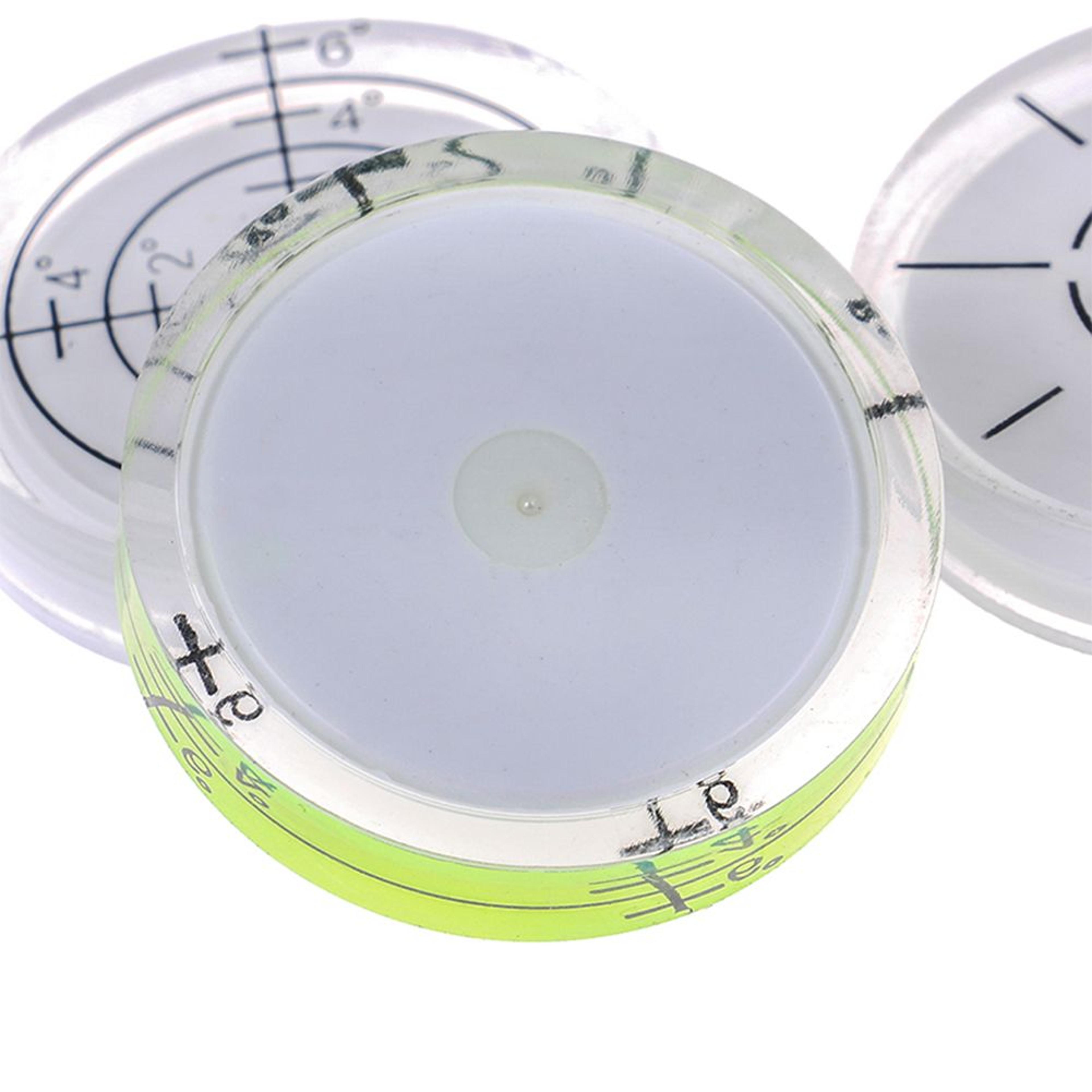 32mm Round Acrylic Bubble Spirit Level For Horizontal Surface Alignment 7