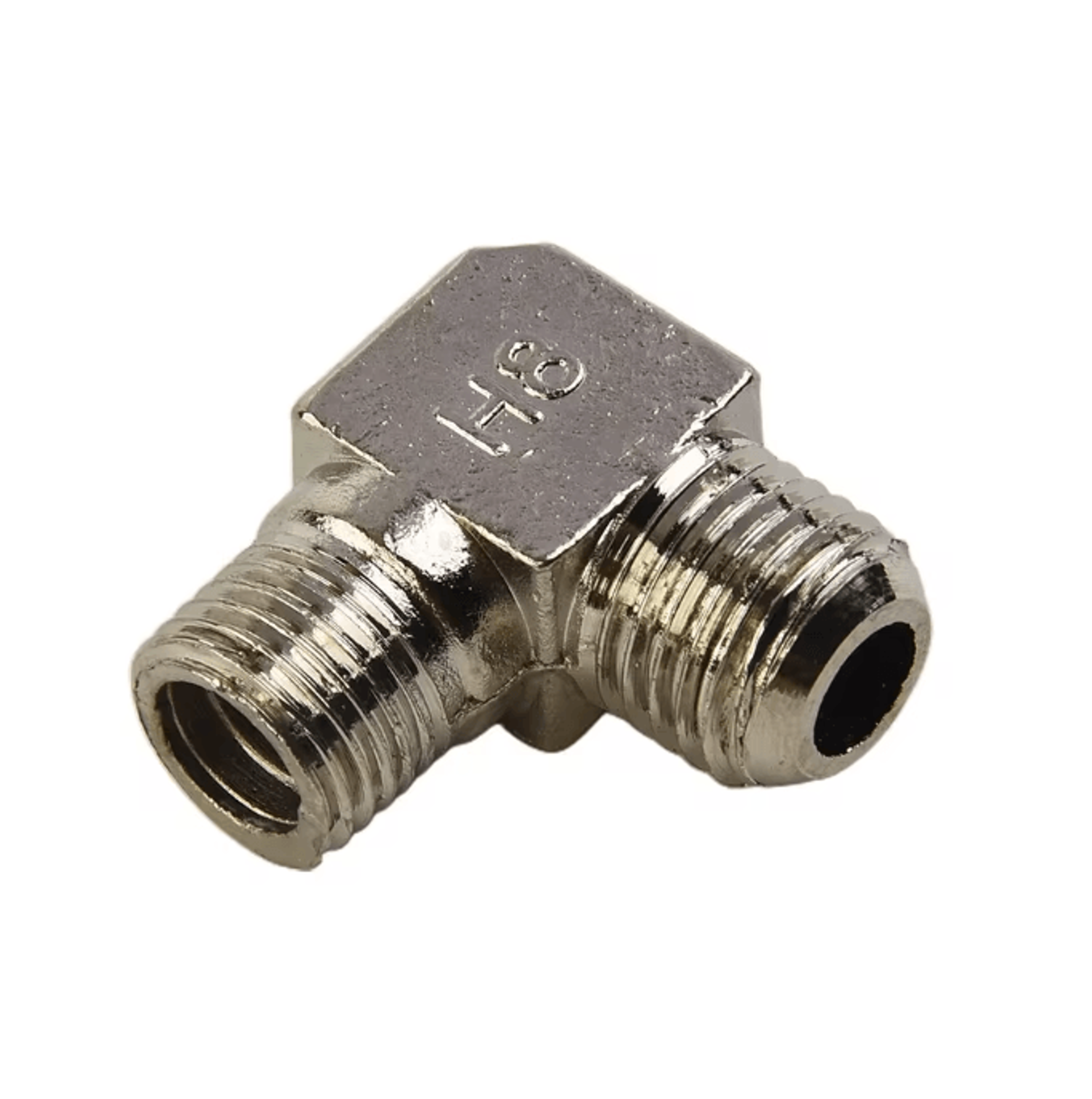 90 degree brass air compressor check valve elbow with 6.5mm male thread