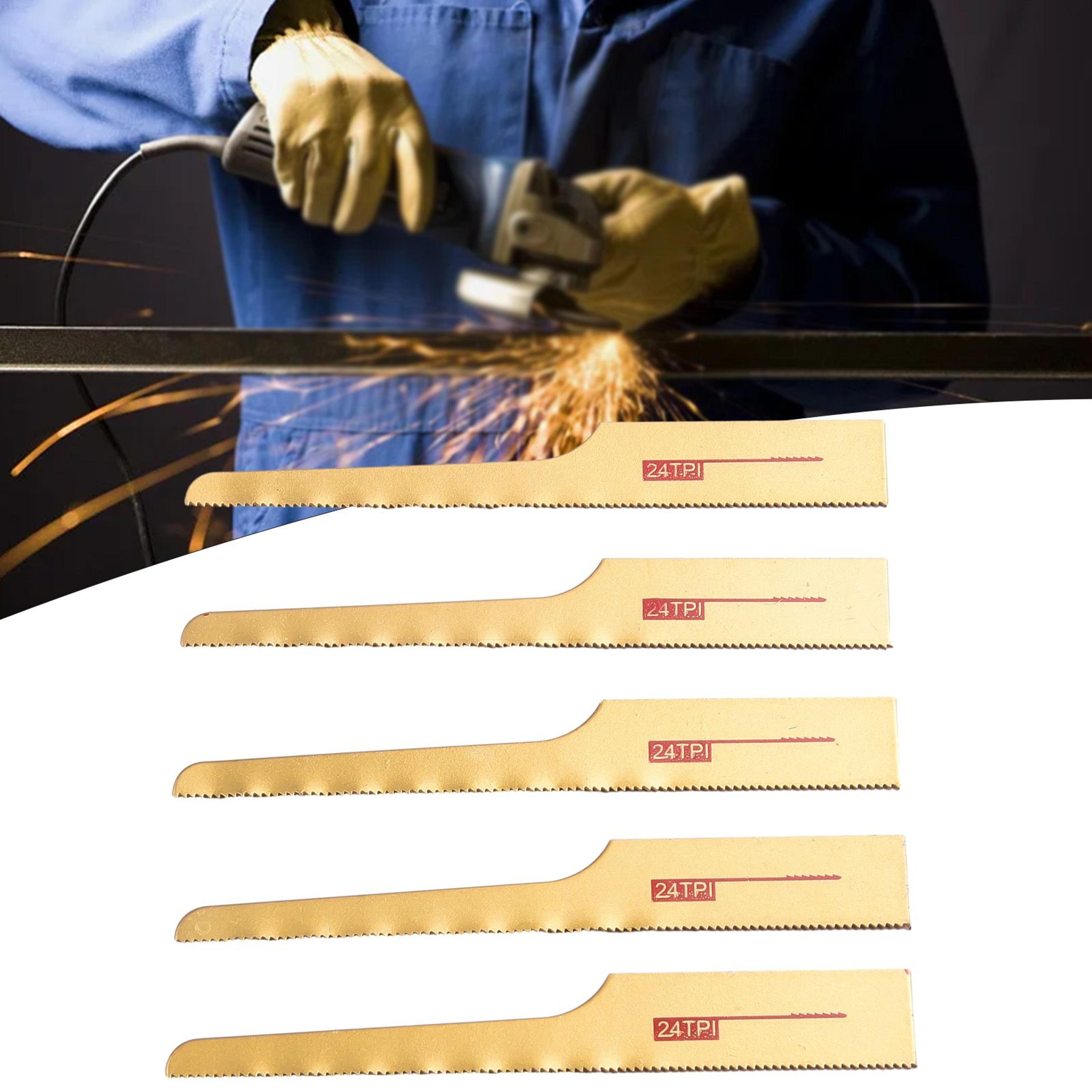 5-piece 93mm pneumatic curved saw blade set 14–32 tpi for wood metal and pvc