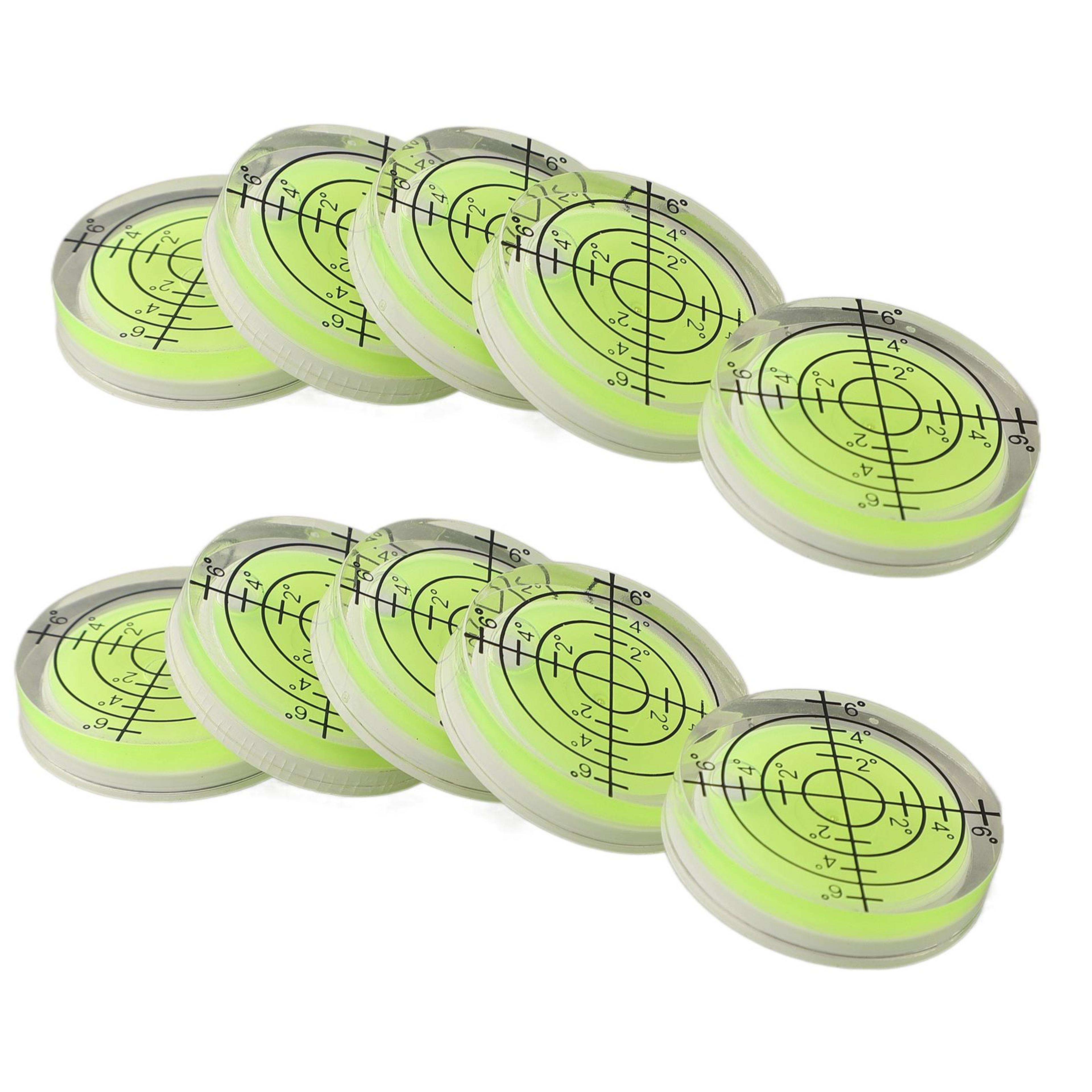 10Piece 32x7mm Round Acrylic Bubble Spirit Level Vials With Reference Lines 3