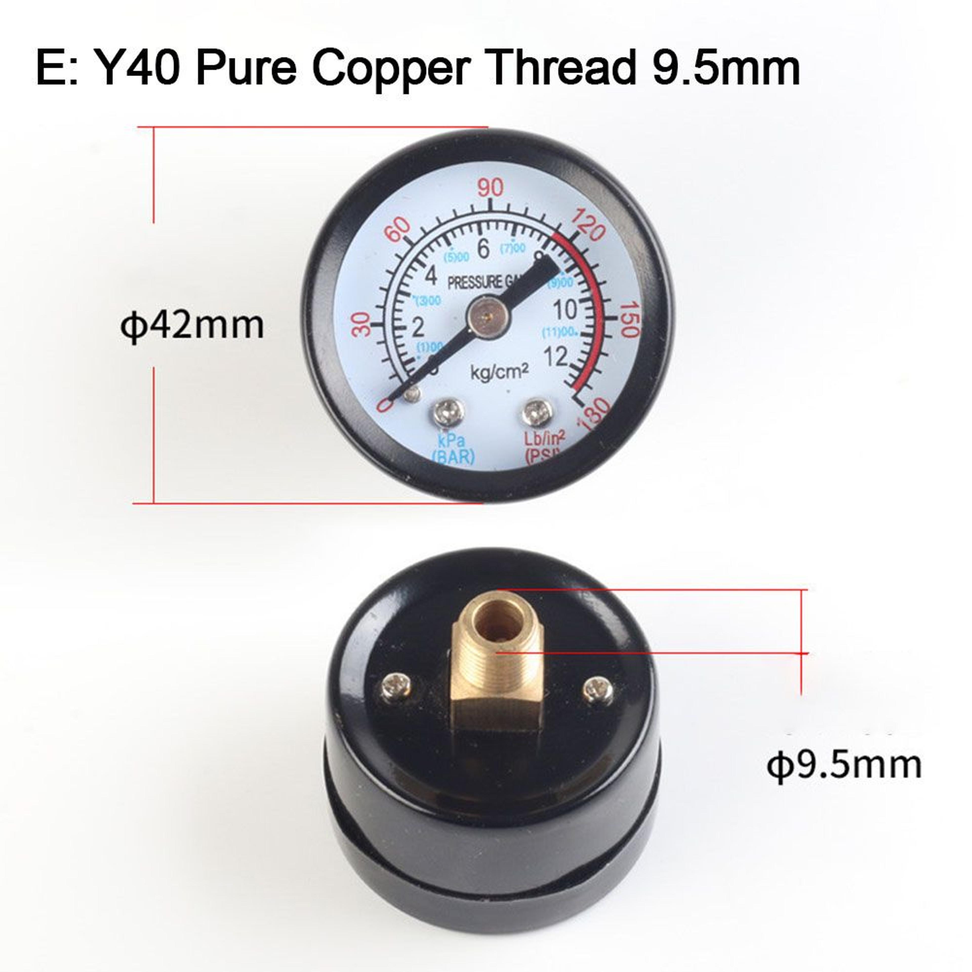 Y40 Y50 0180 PSI Air Compressor Pressure Gauge For Gas And Liquid Monitoring 10