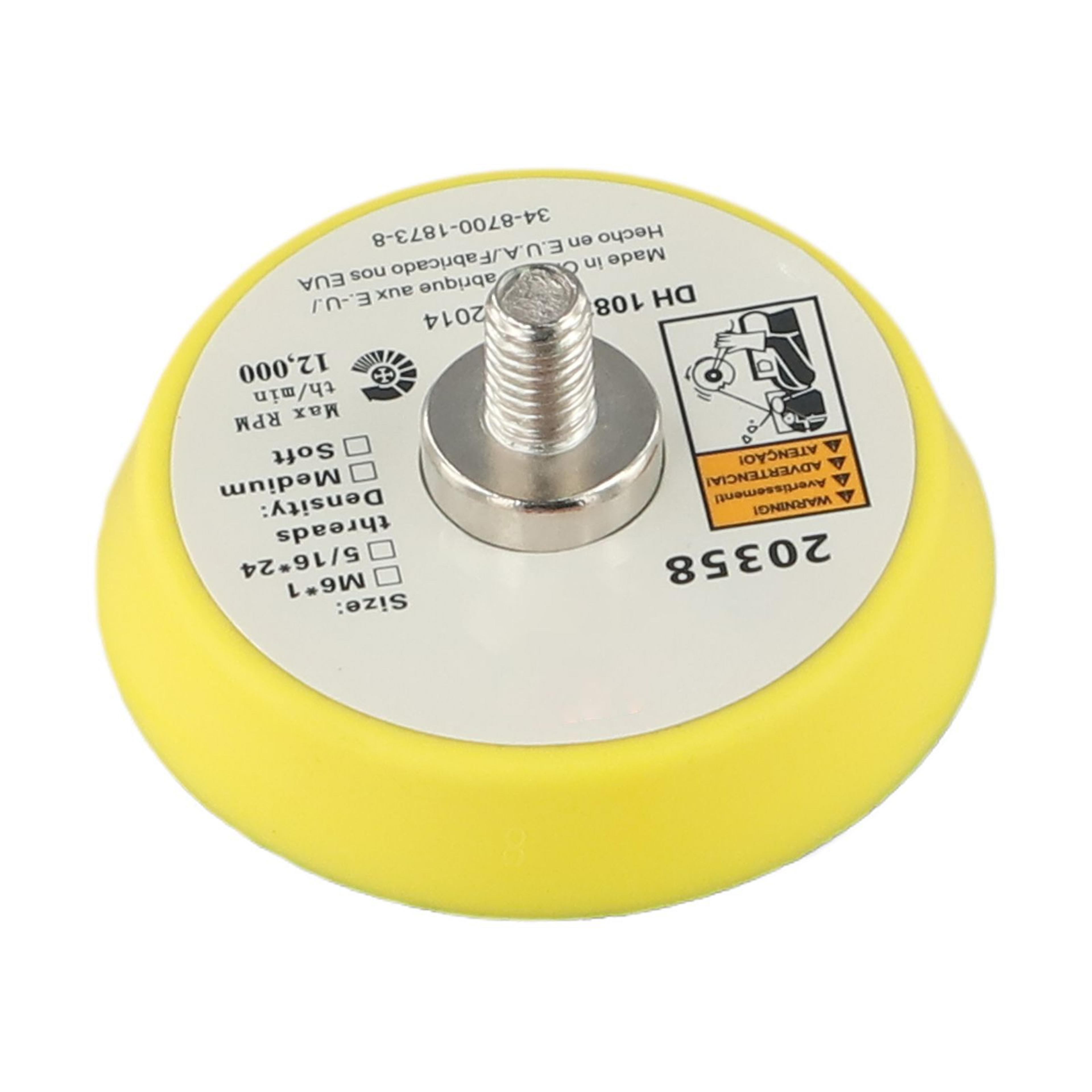 m6 m8 hook and loop sanding backing pad 2/3/5 inch for pneumatic sanders