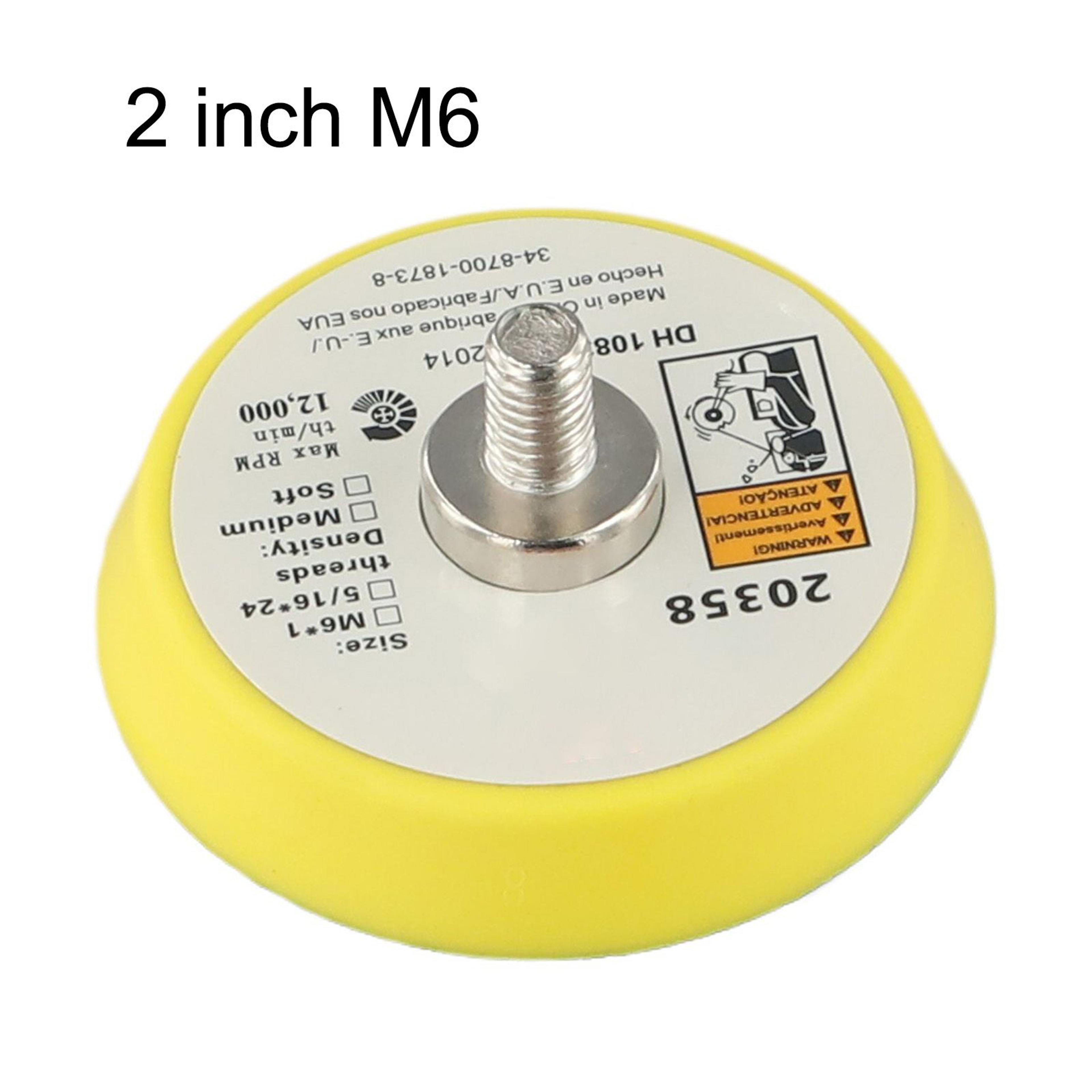 M6 M8 Hook And Loop Sanding Backing Pad 235 Inch For Pneumatic Sanders 1