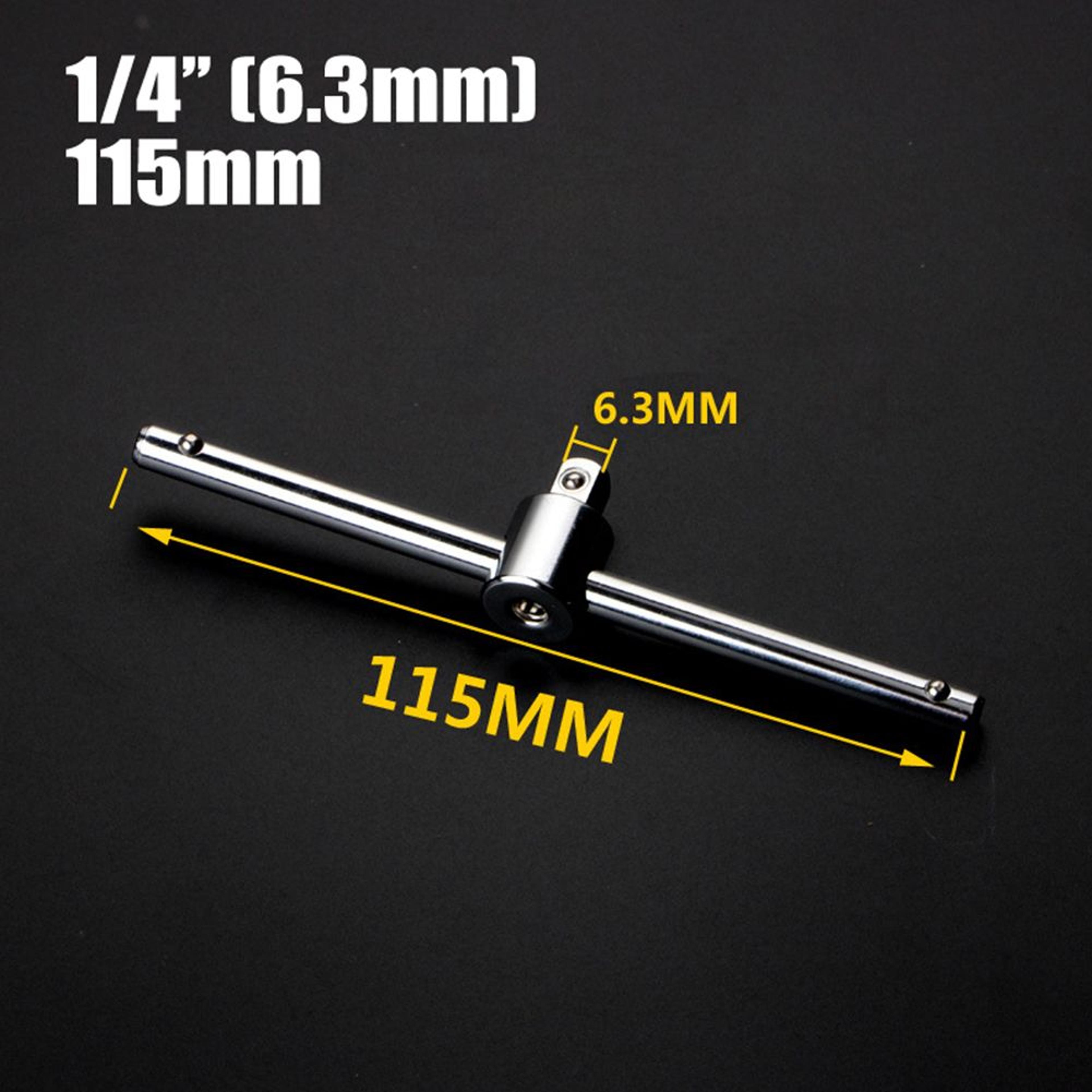 Sliding TBar Socket Wrench Handle 14 38 12 Inch Drive For Auto Repair 1