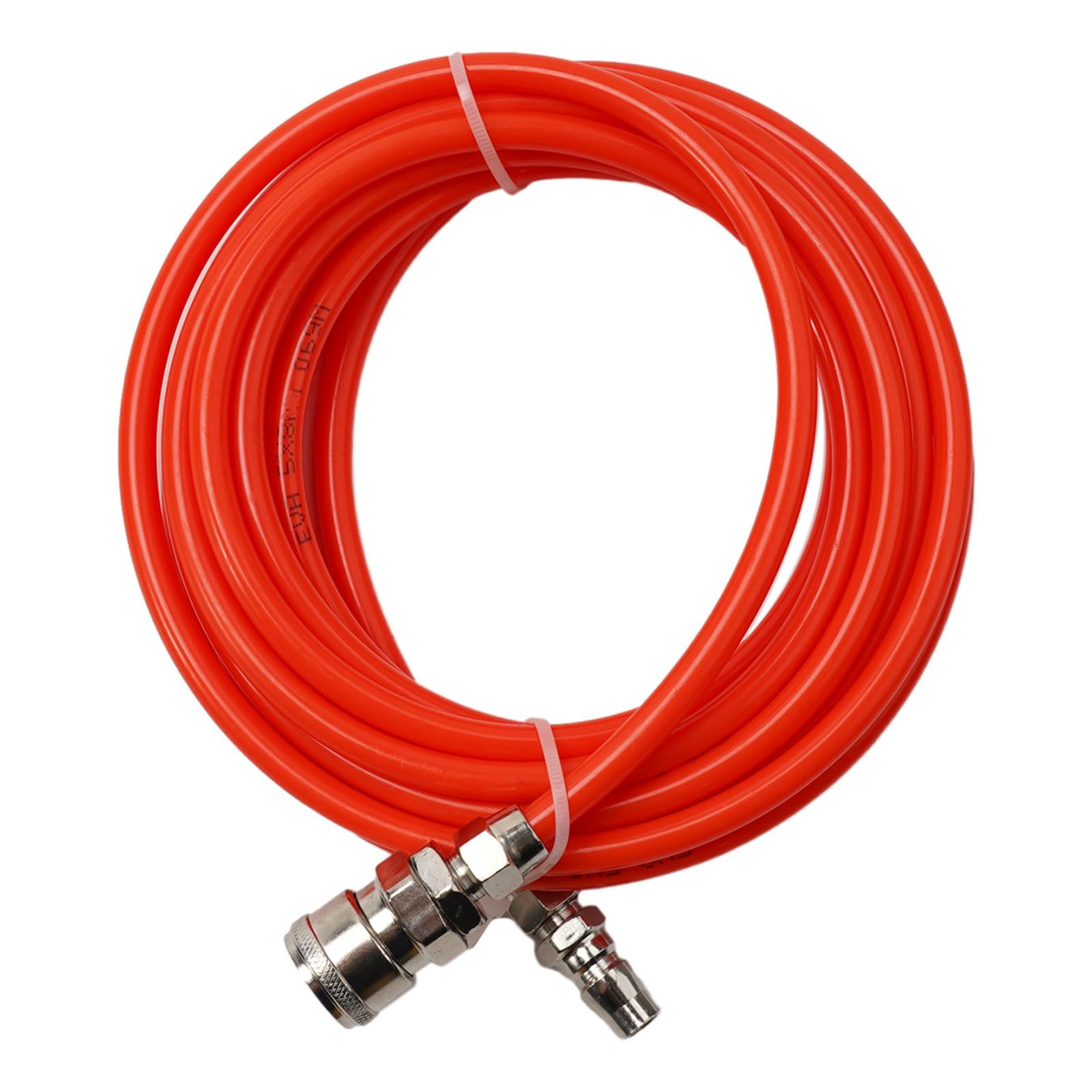 5x8mm HighPressure Pneumatic Air Compressor Hose With Quick Connectors 4