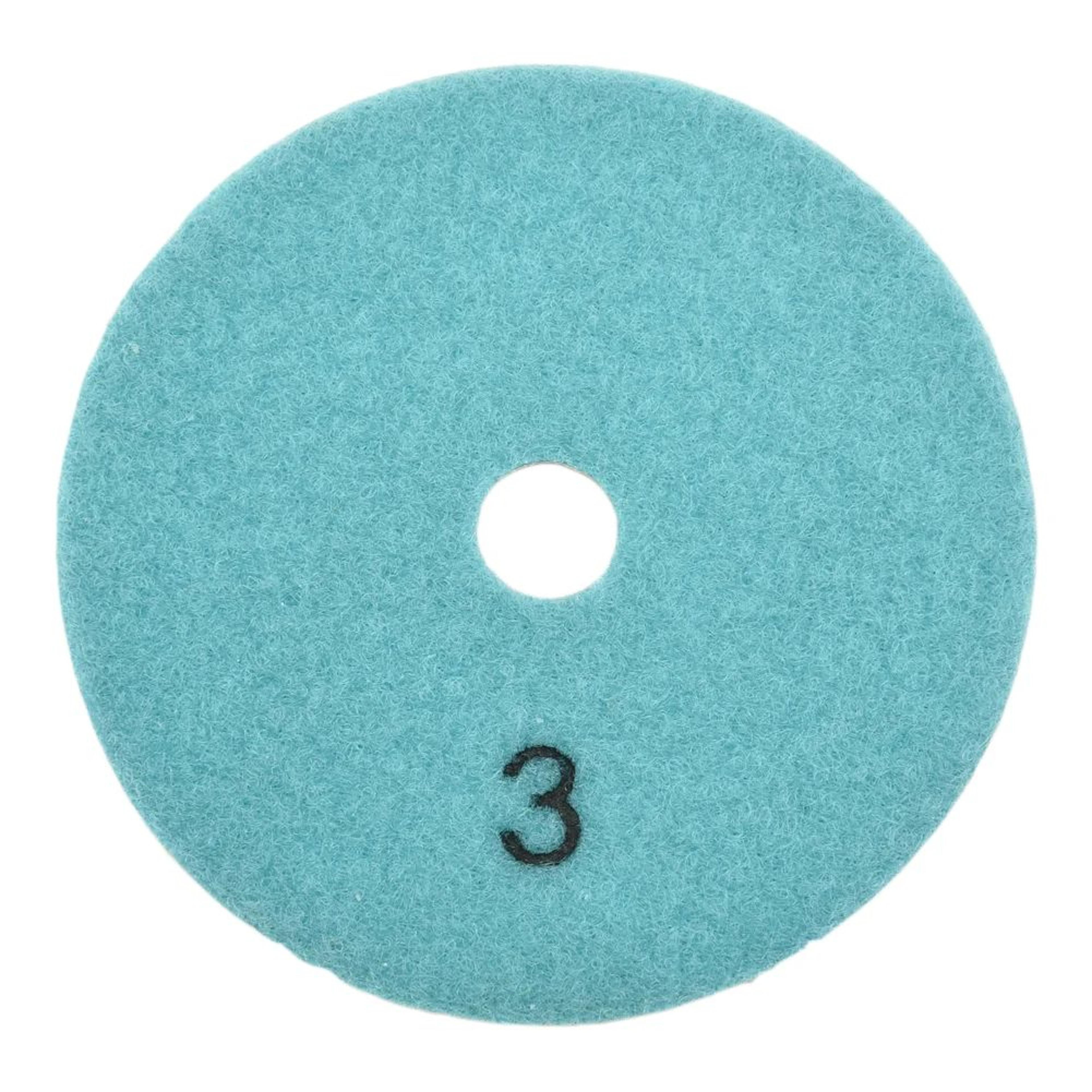 4 Inch 100mm Wet And Dry Diamond Polishing Pad For Granite Marble And Concrete 2