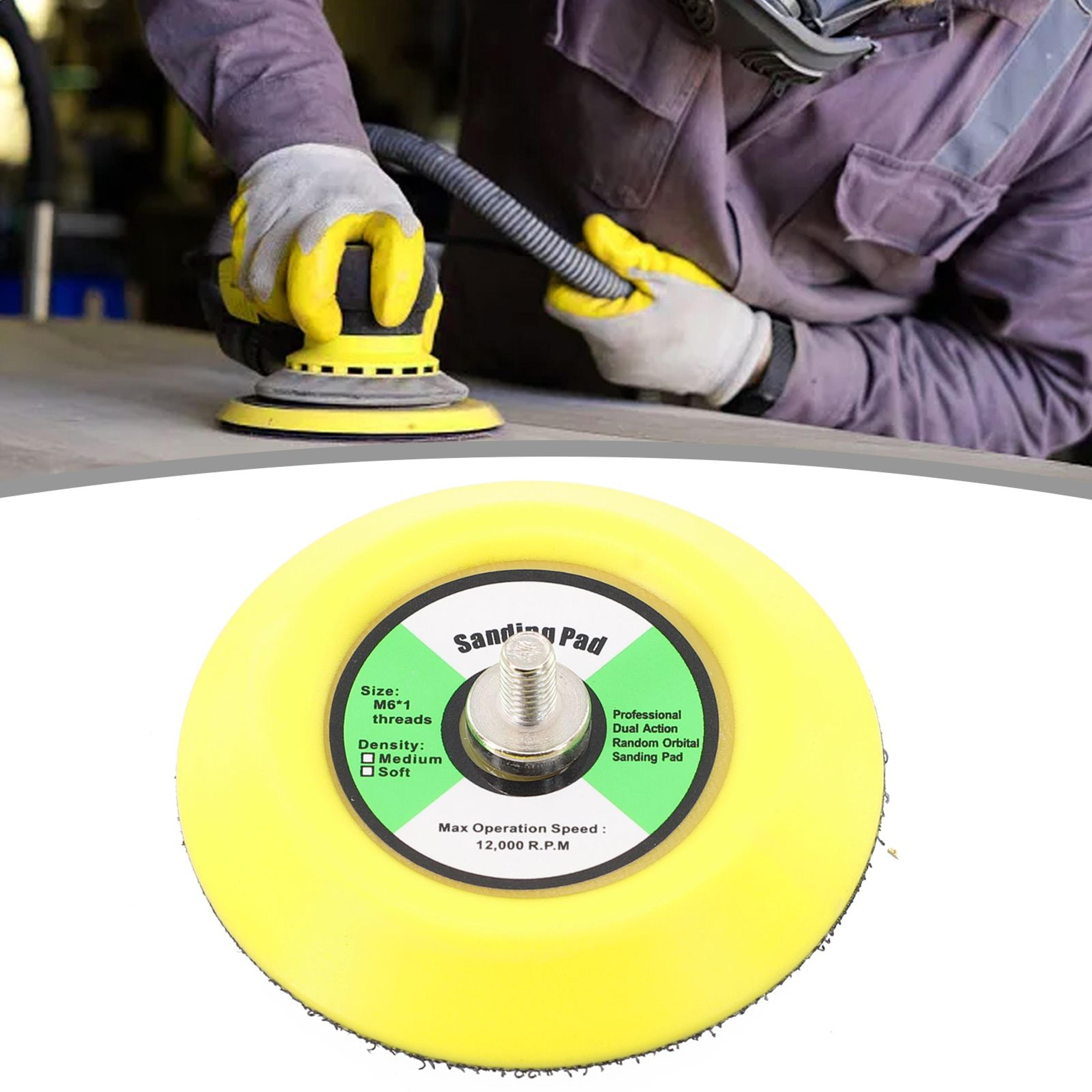 m6 m8 hook and loop sanding backing pad 1–6 inch for pneumatic sanders