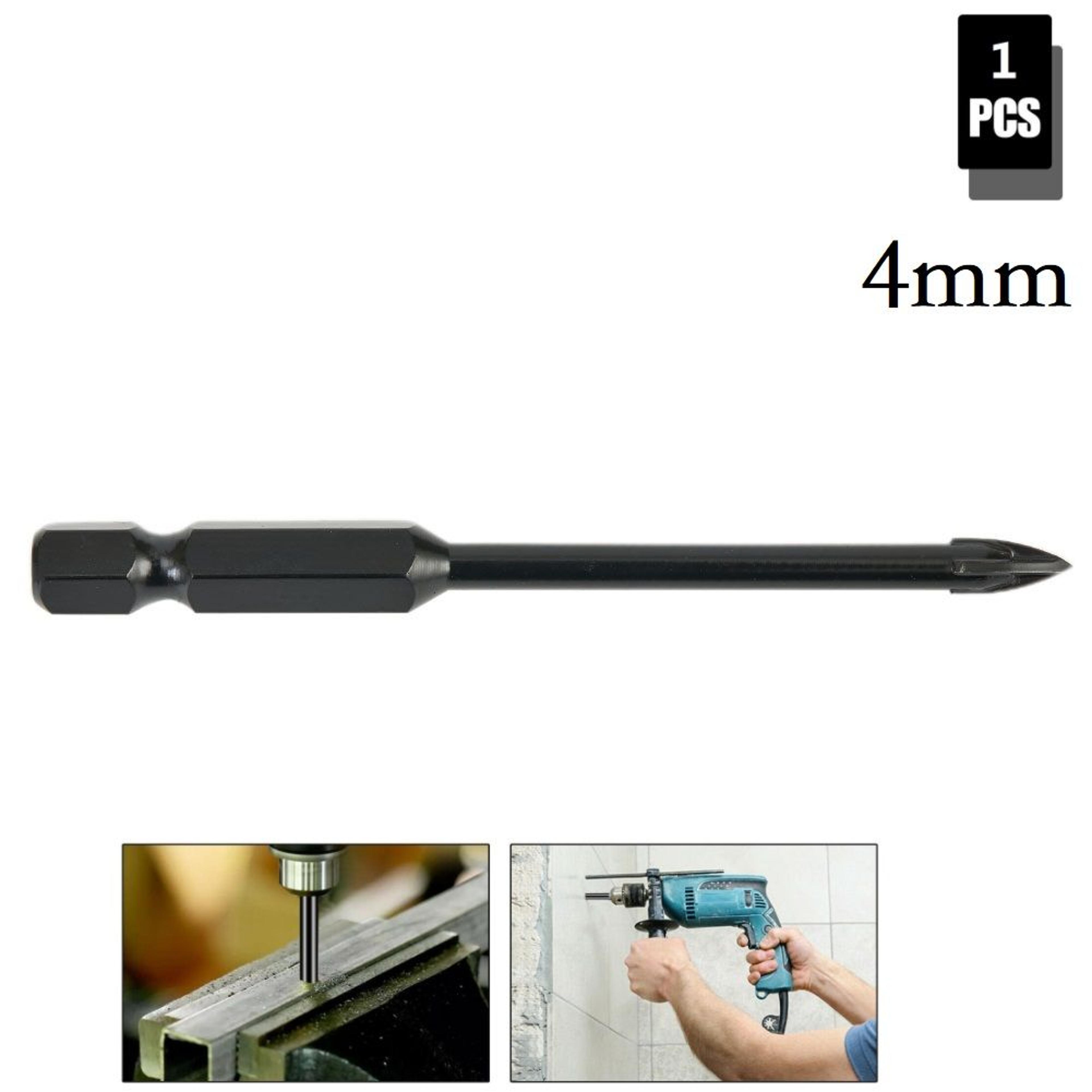 MultiPurpose Cross Tip Hex Shank Drill Bit For Tile Glass Ceramic And Concrete 1