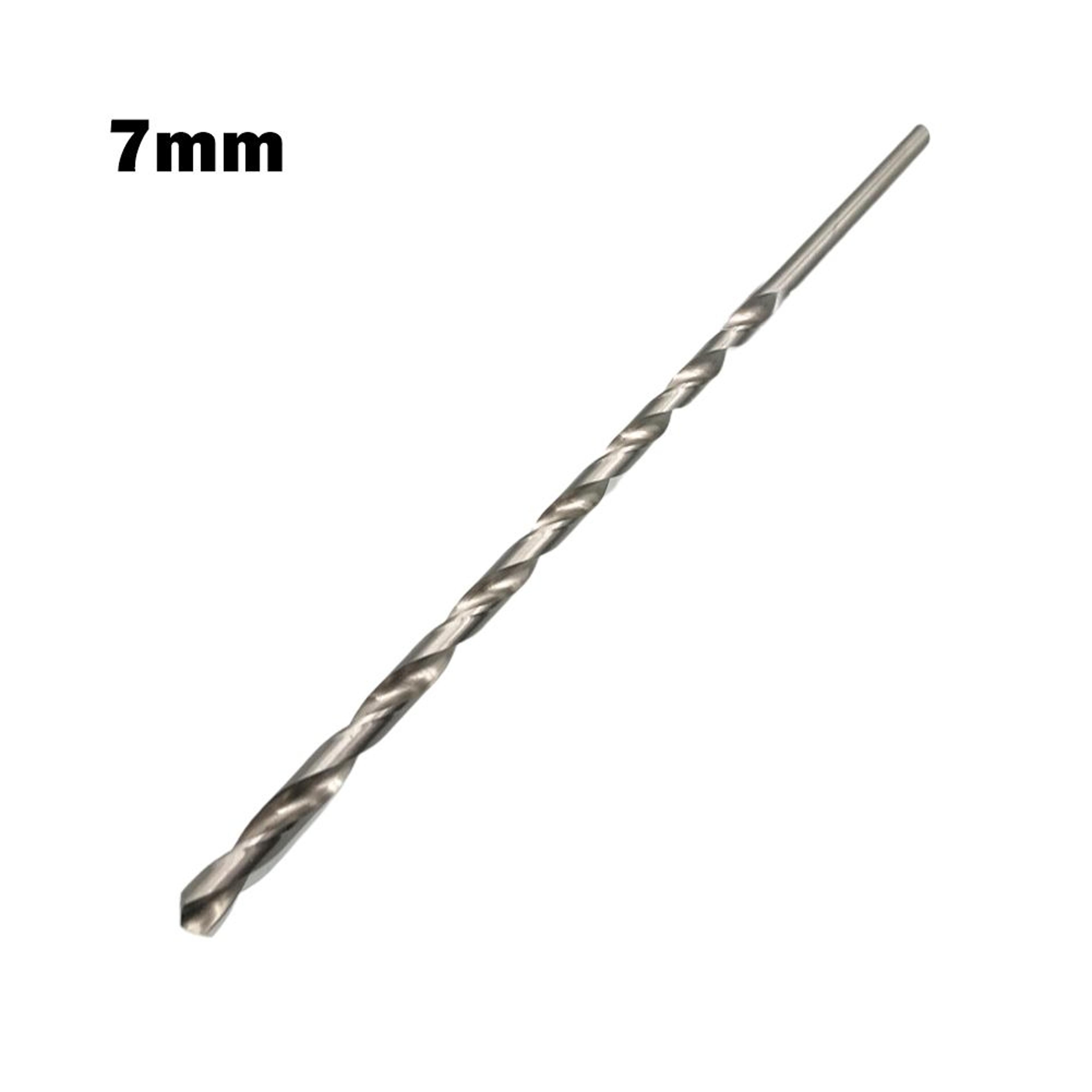 300mm extra long hss drill bit double flute round shank for metal and wood