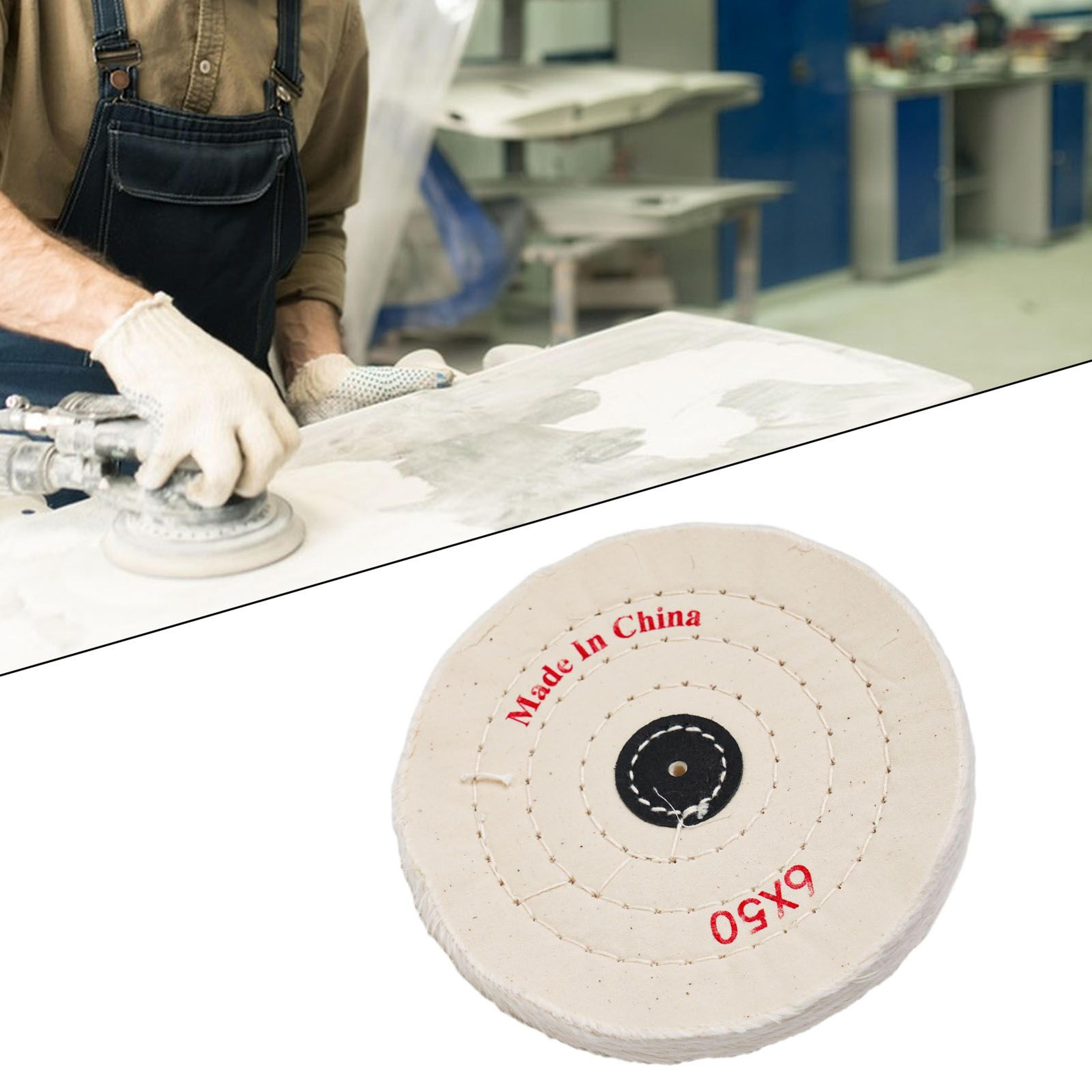 white cotton buffing polishing wheel 2–8 inch for metal jewelry and stainless steel