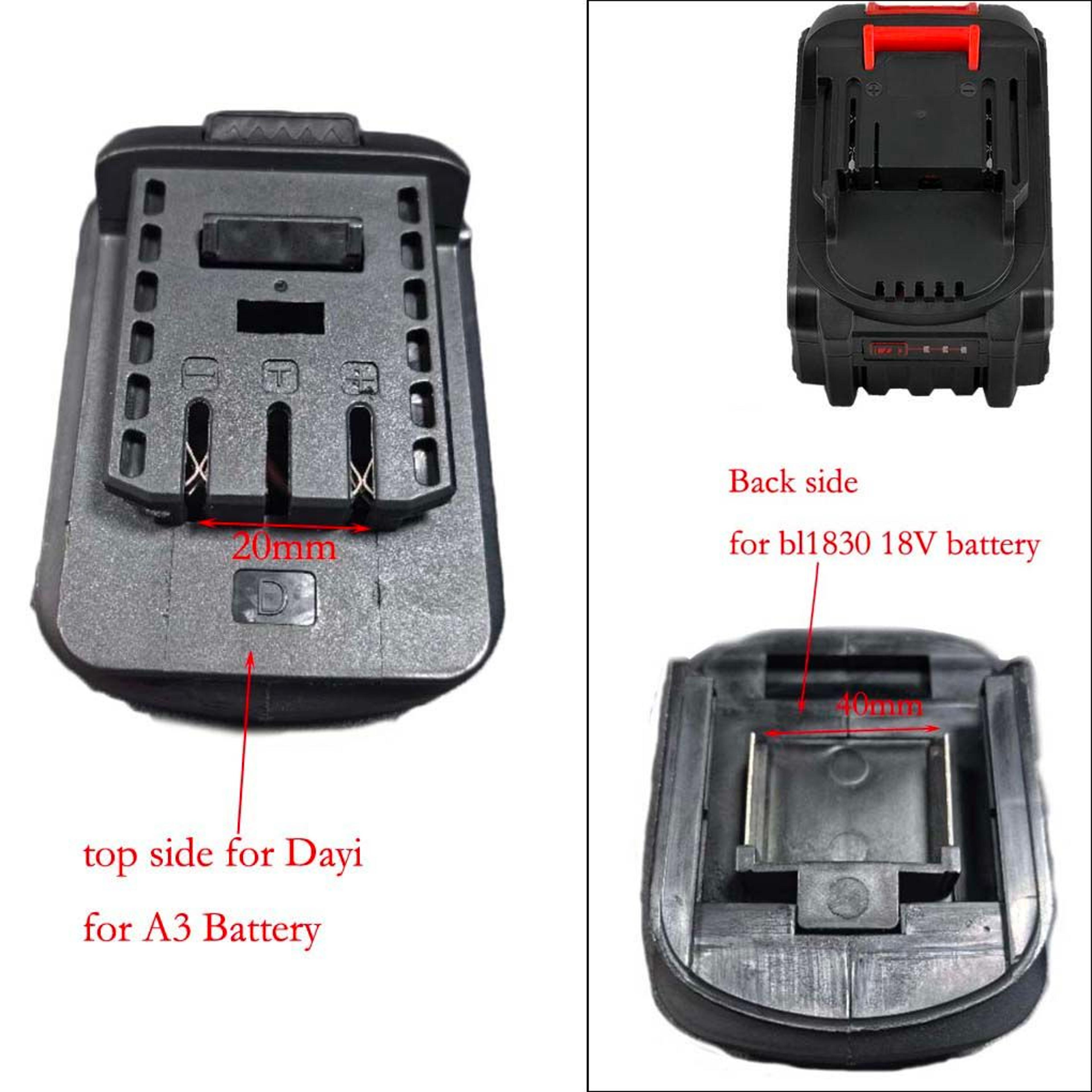 18V Battery Adapter Converter For BL1830 BL1840 BL1850 And Dayi A3 2106 Power Tools 7