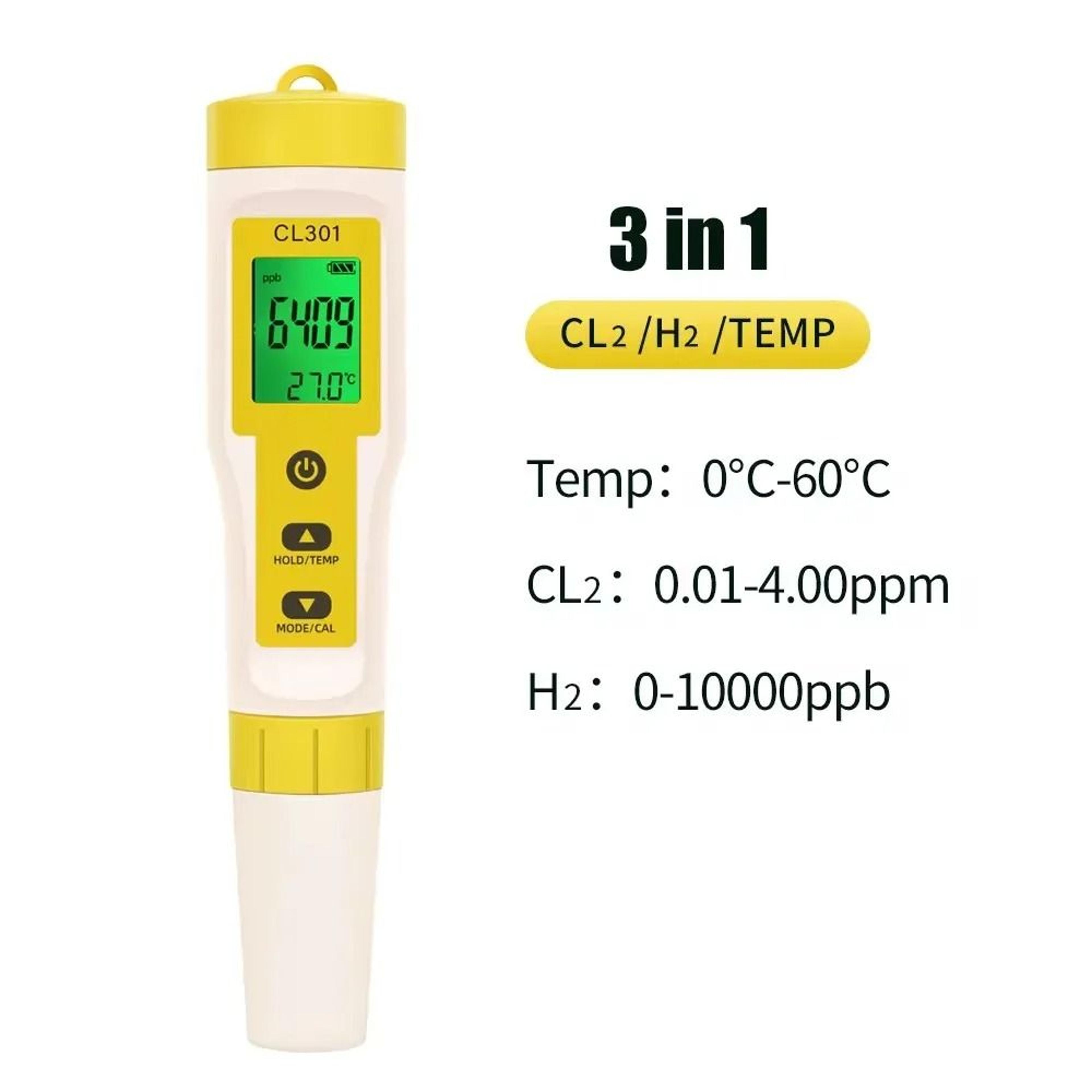 5in1 Digital Water Quality Tester PH Chlorine ORP Hydrogen And Temperature Meter 2