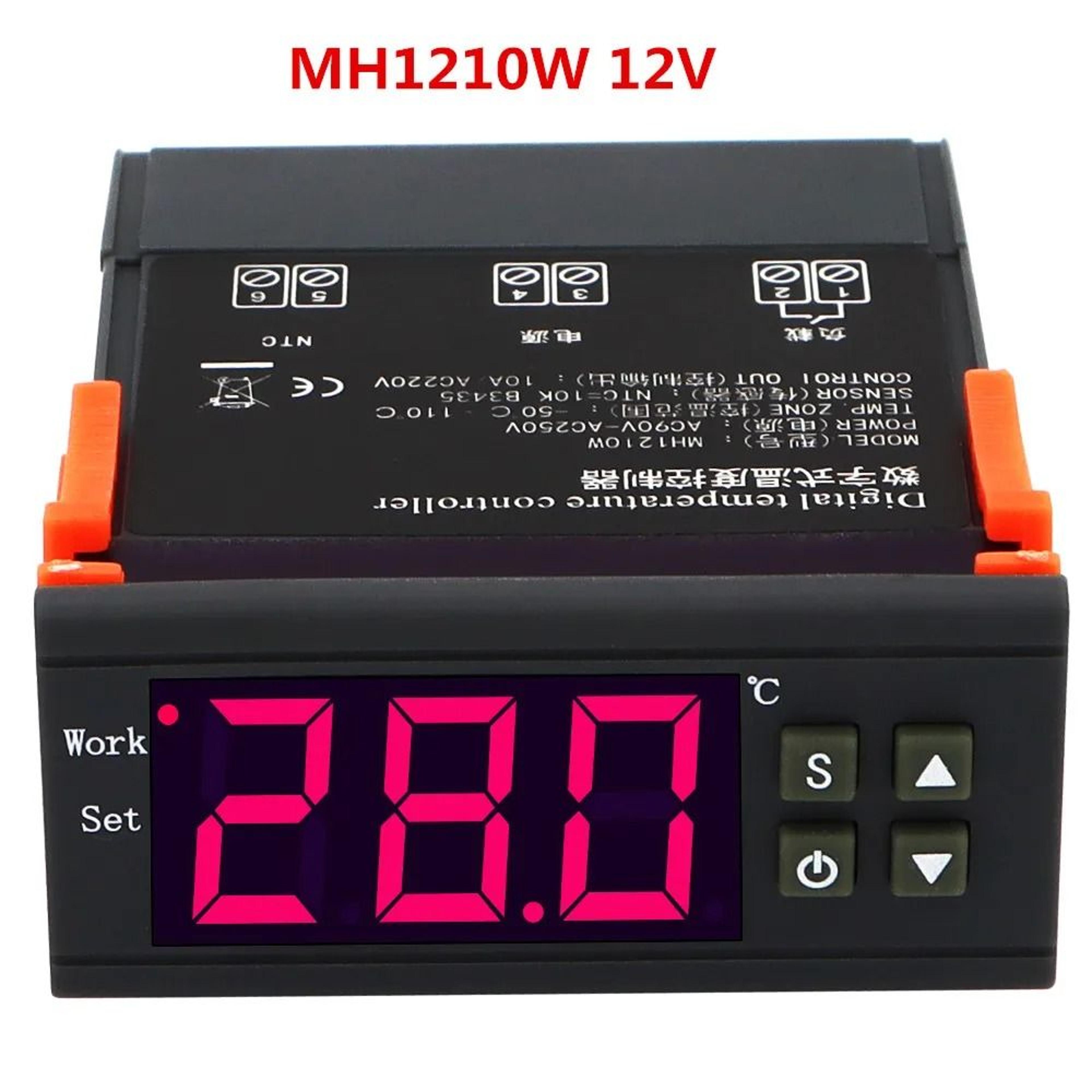 MH1210W Digital Temperature Controller Thermostat With NTC Sensor For Incubators 1