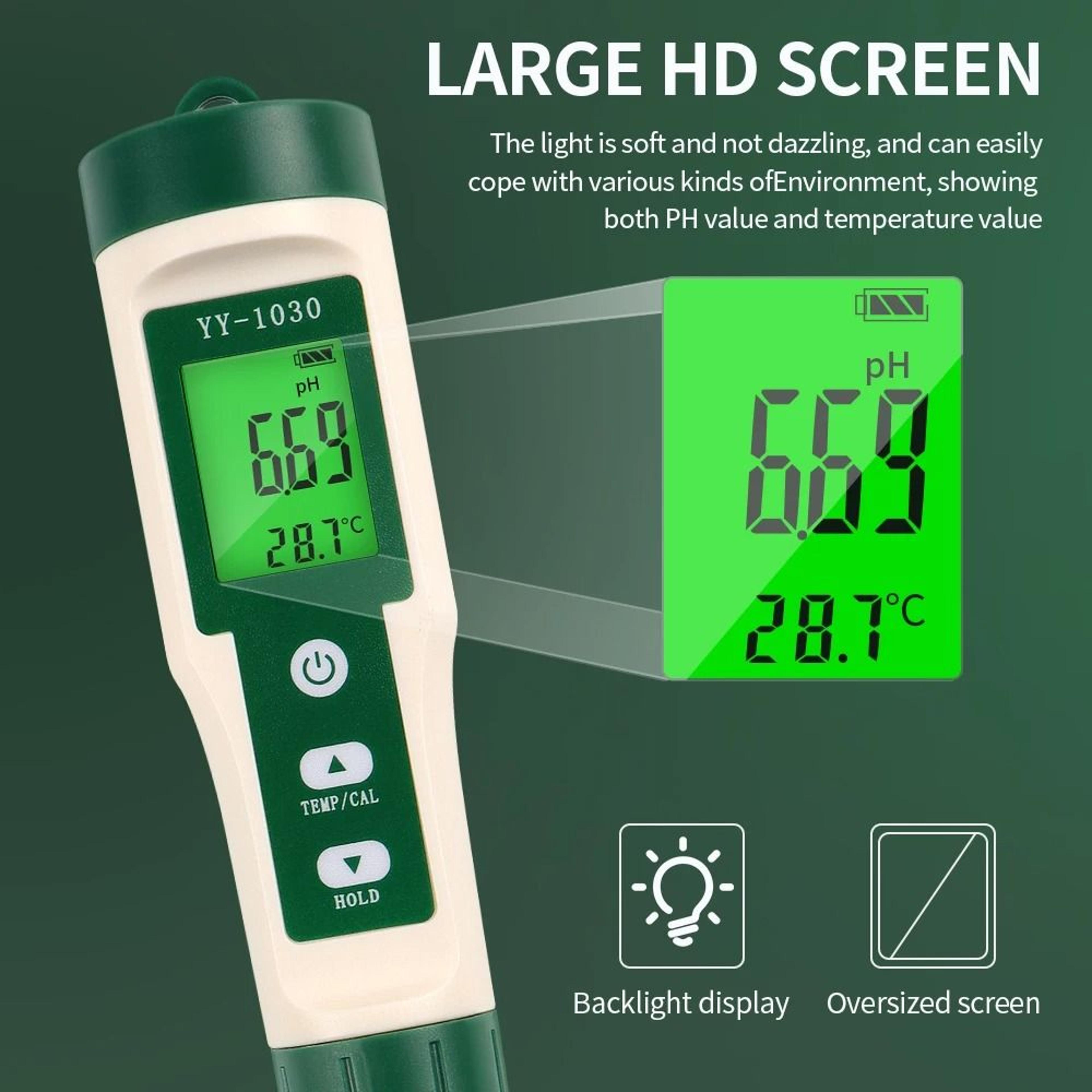 YY1030 Digital Food PH Meter And Temperature Tester For Dough Cheese Fruit And Soil 4
