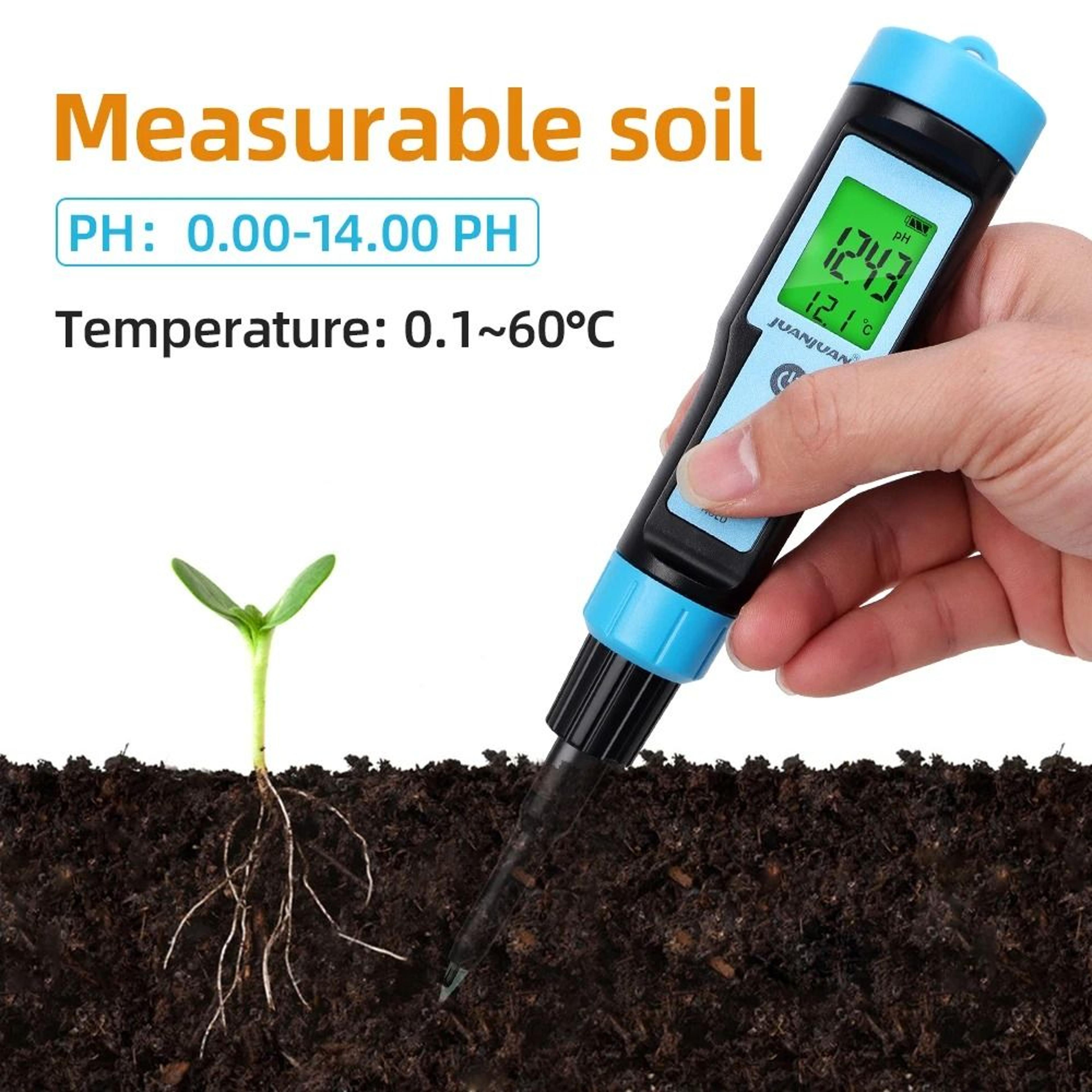 yy-1030 digital food ph meter 0–14 ph and temperature tester for meat cheese milk and soil