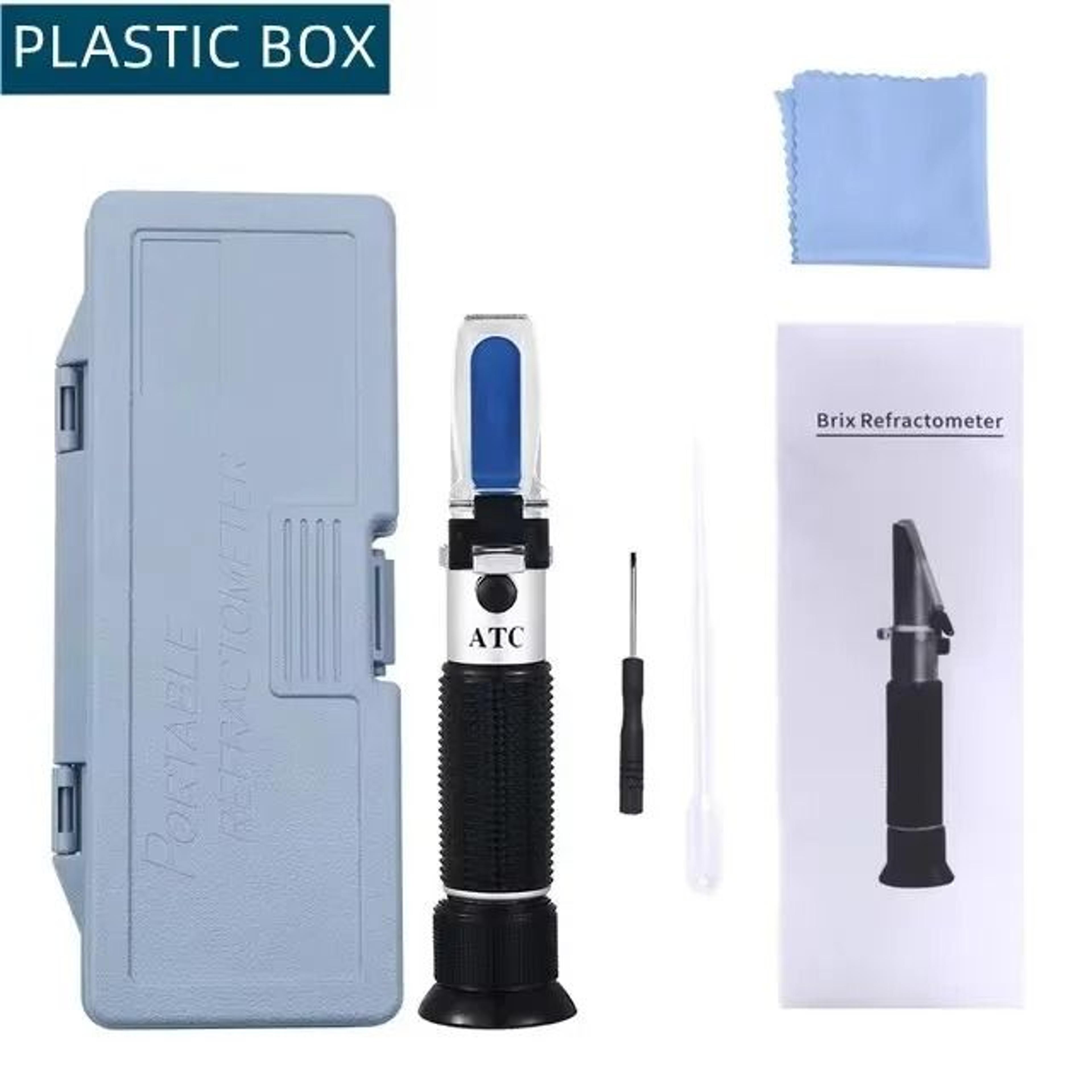 Handheld 080 Alcohol Refractometer ATC Spirits Concentration Tester Without Box 2