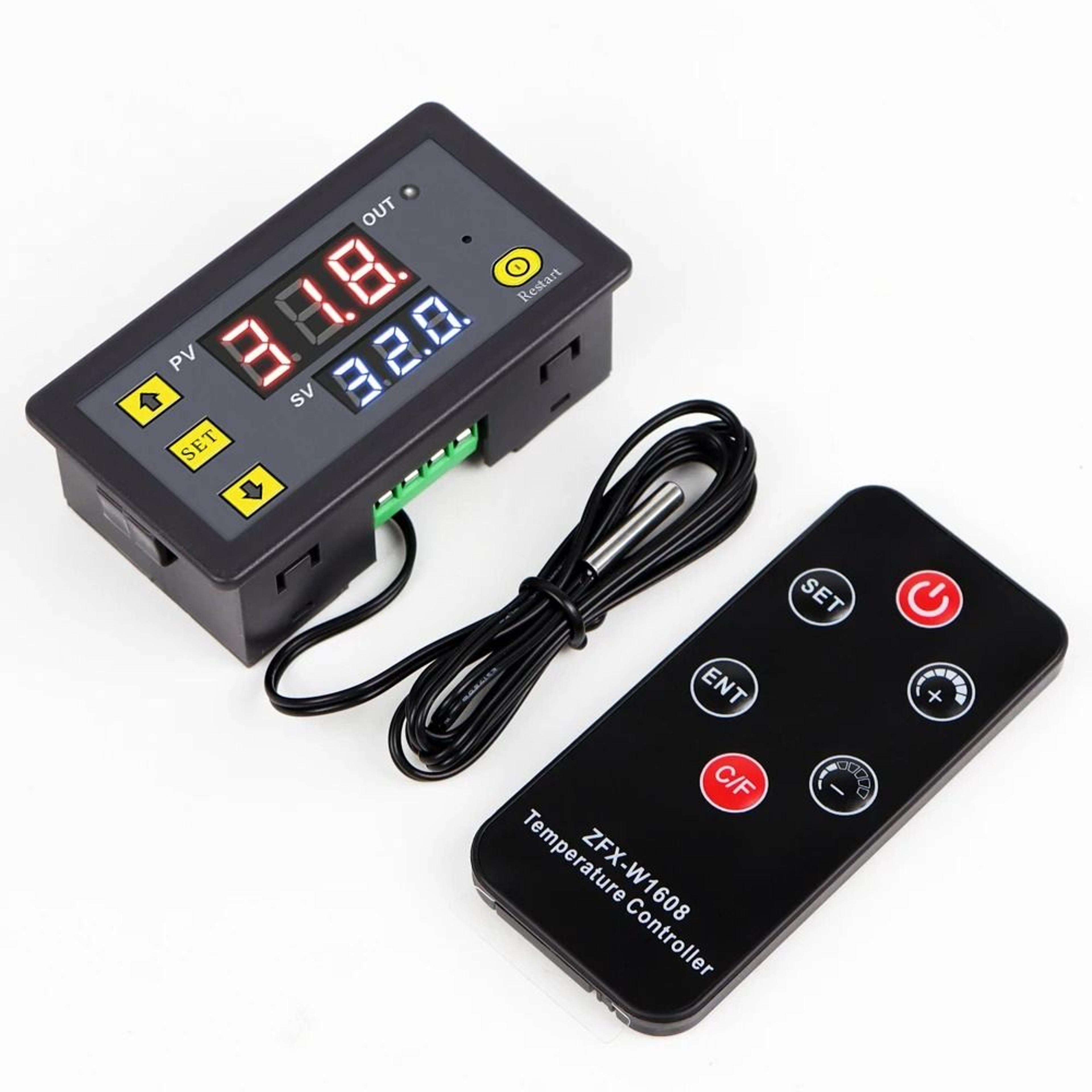 dc 12v digital temperature controller thermostat with remote and ntc sensor