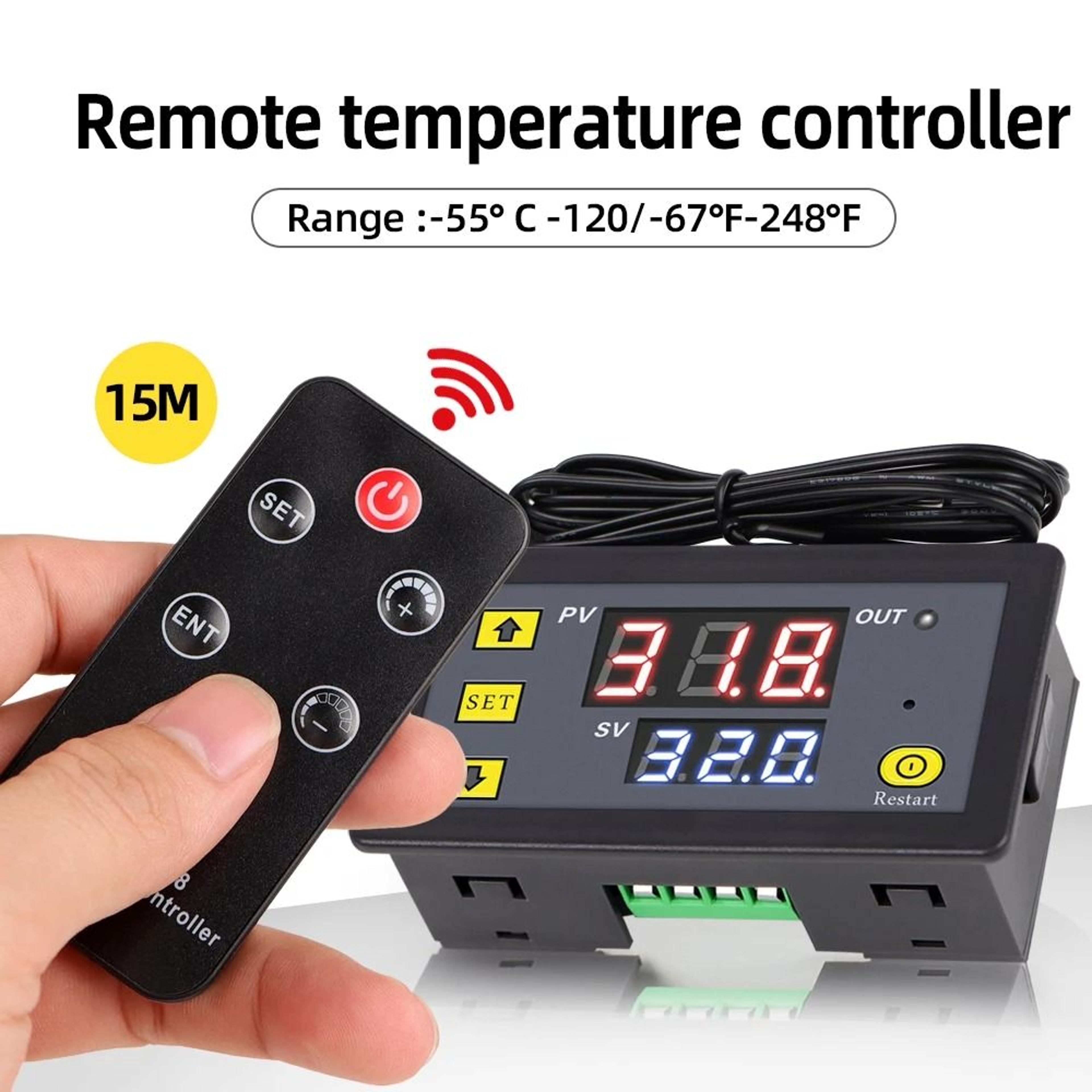 DC 12V Digital Temperature Controller Thermostat With Remote And NTC Sensor 3