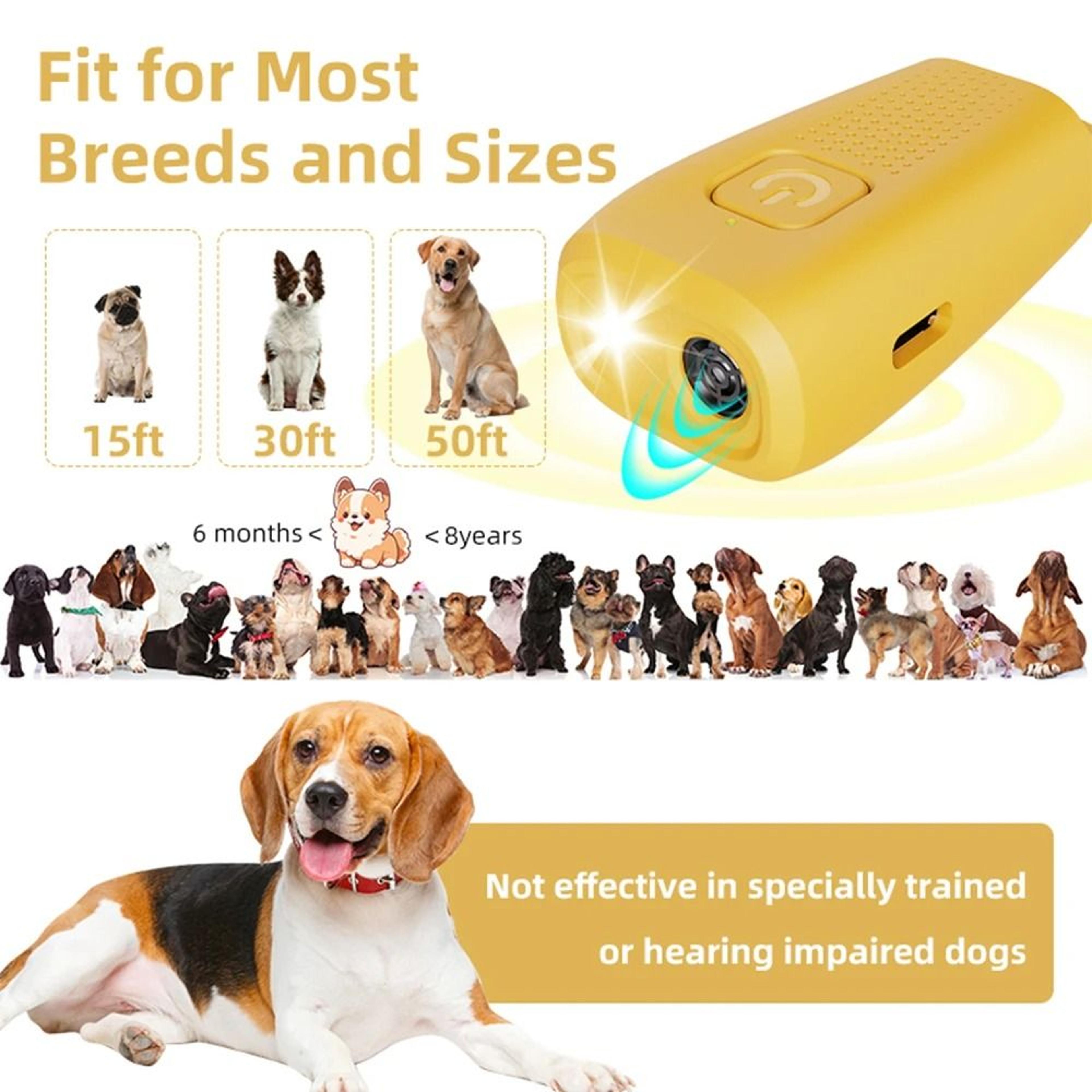 Mini Ultrasonic Dog Bark Deterrent With LED Flashlight And USBC Rechargeable Battery 8