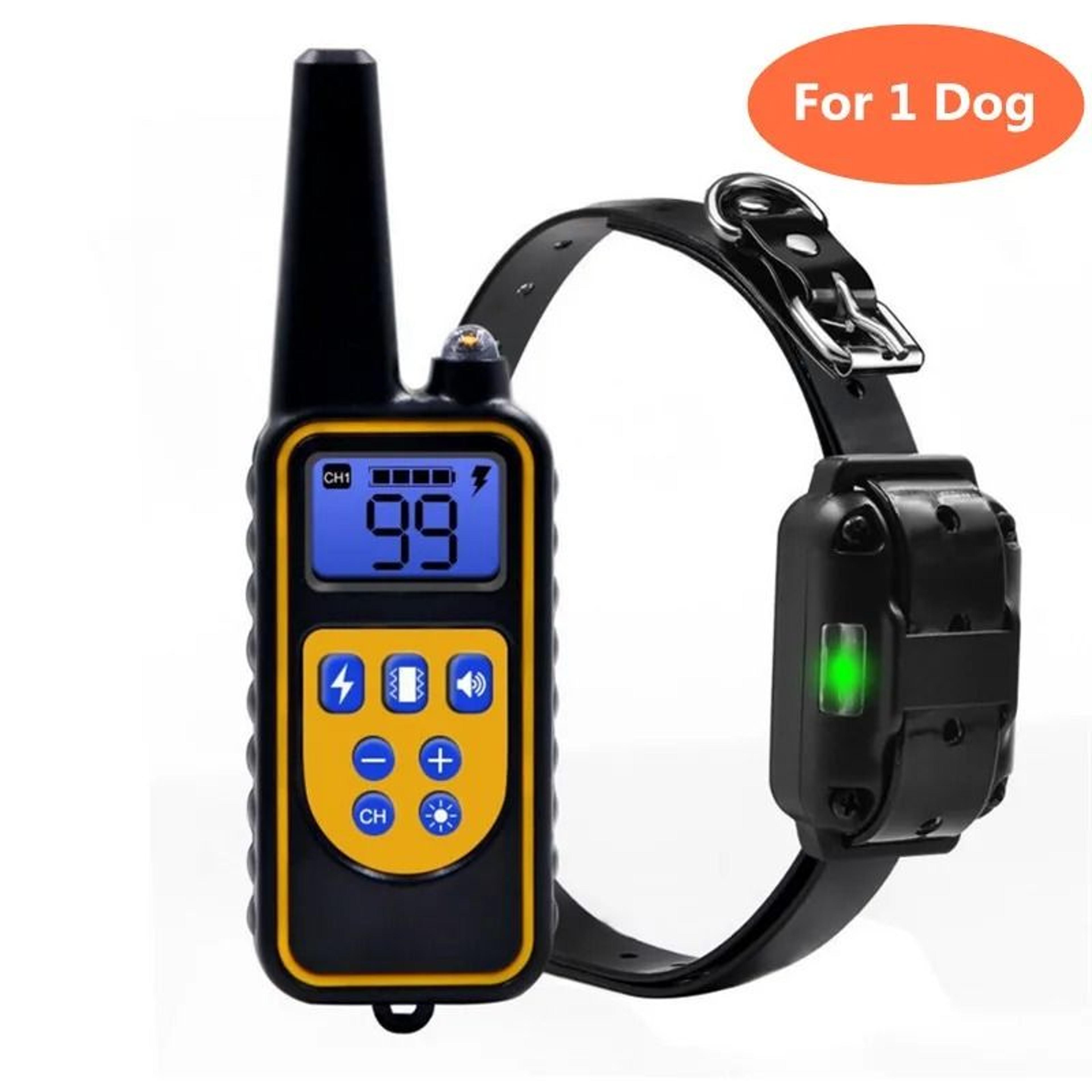 800m Waterproof Rechargeable Dog Training Collar With Remote Control 1