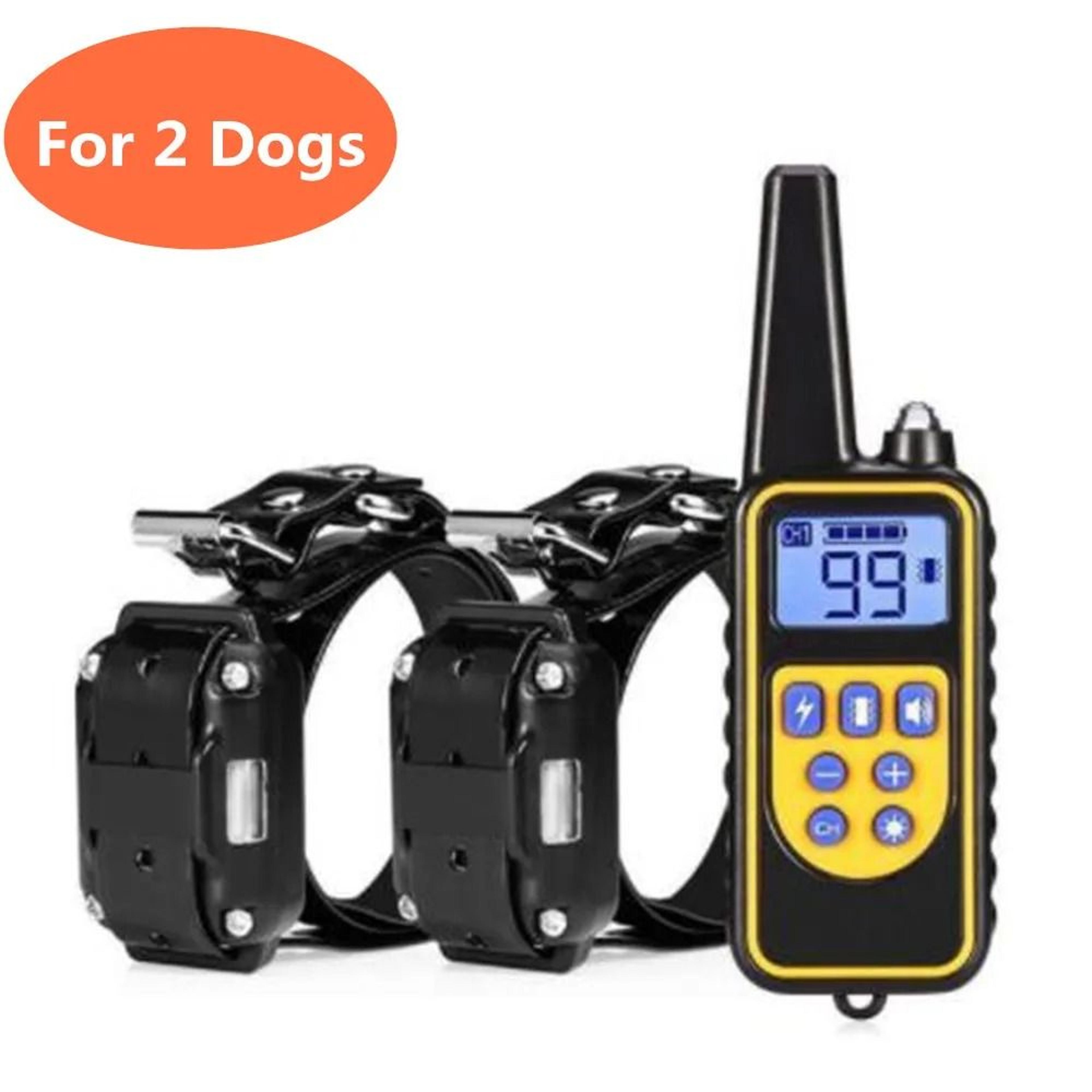 800m Waterproof Rechargeable Dog Training Collar With Remote Control 4