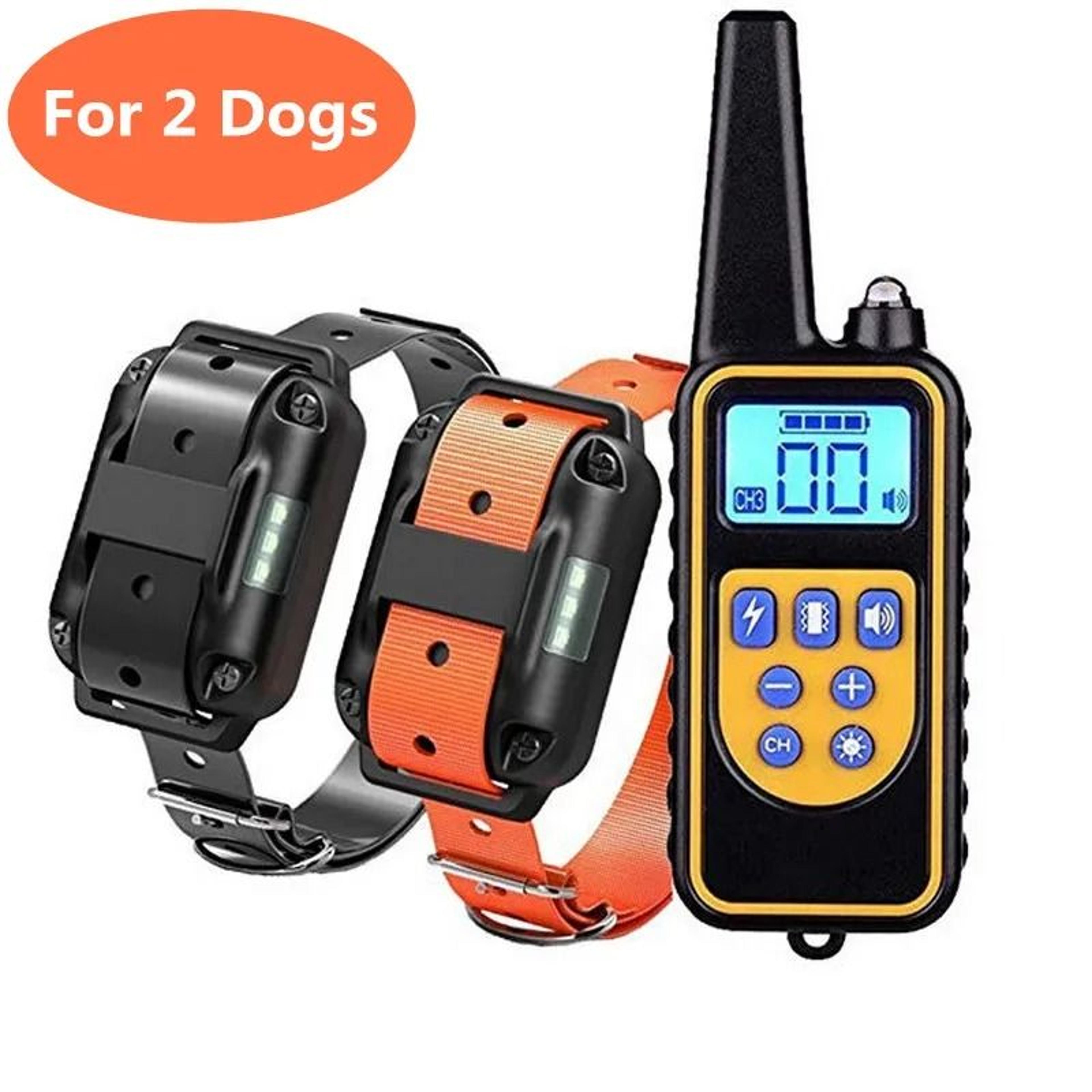 800m Waterproof Rechargeable Dog Training Collar With Remote Control 3