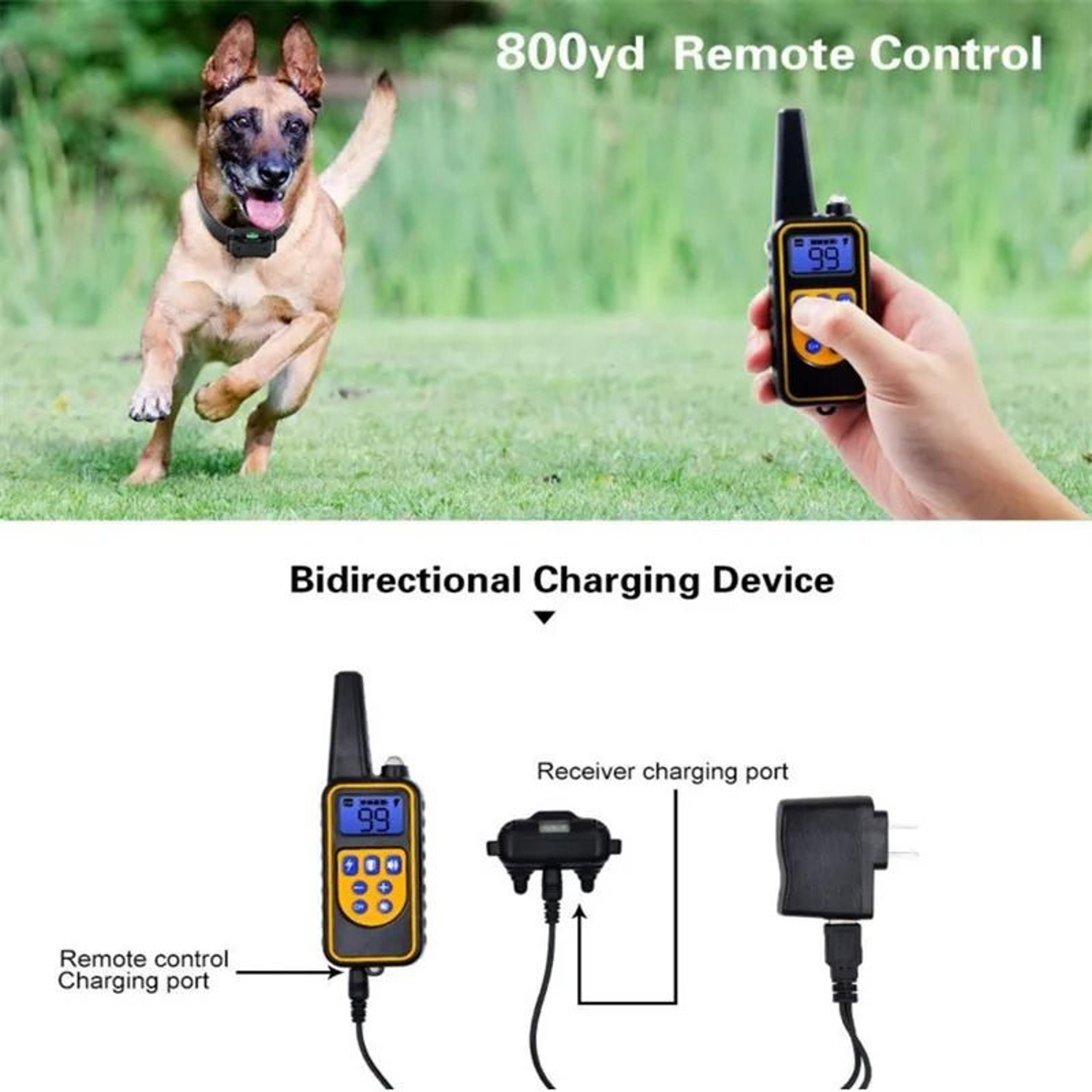 800m Waterproof Rechargeable Dog Training Collar With Remote Control 13