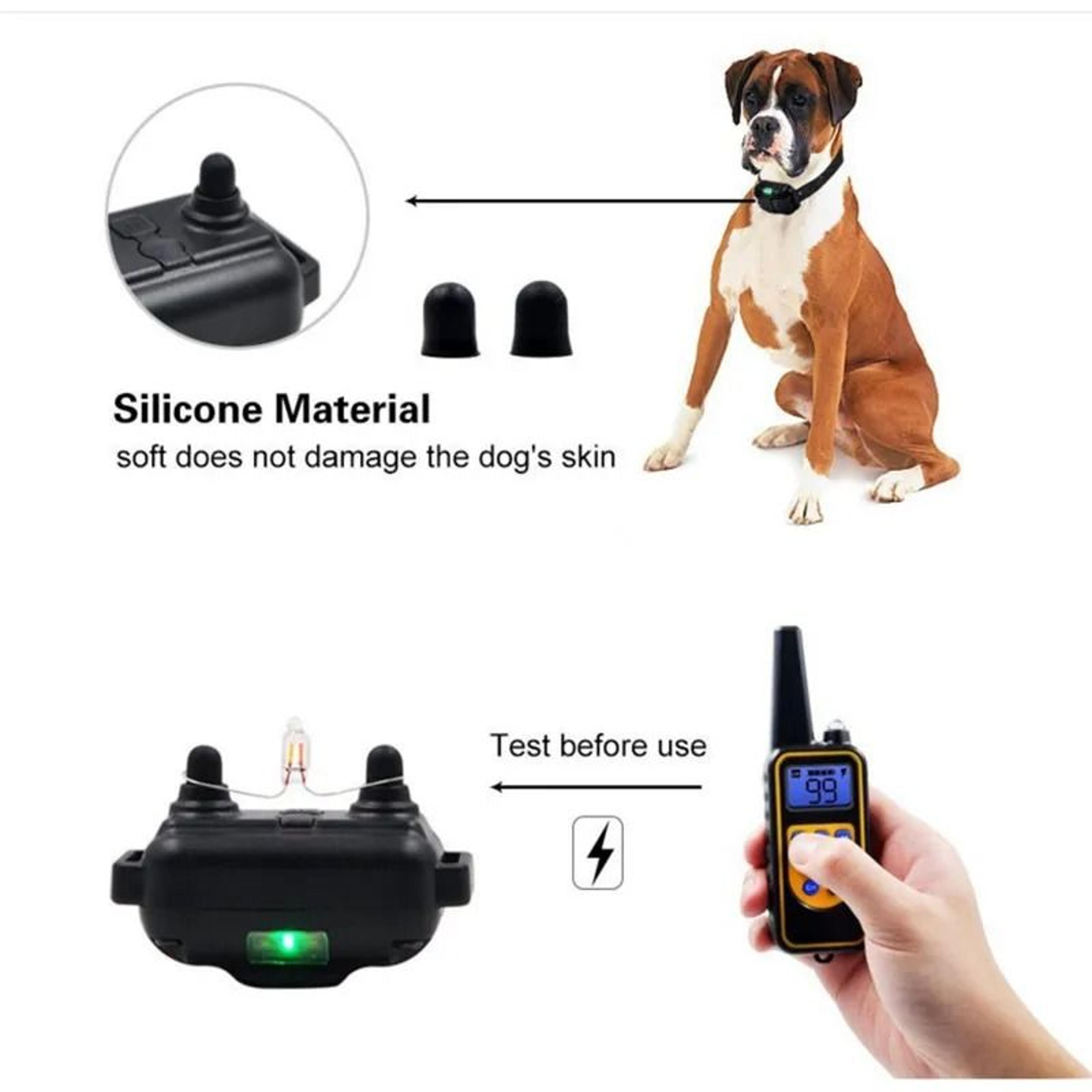 800m Waterproof Rechargeable Dog Training Collar With Remote Control 12