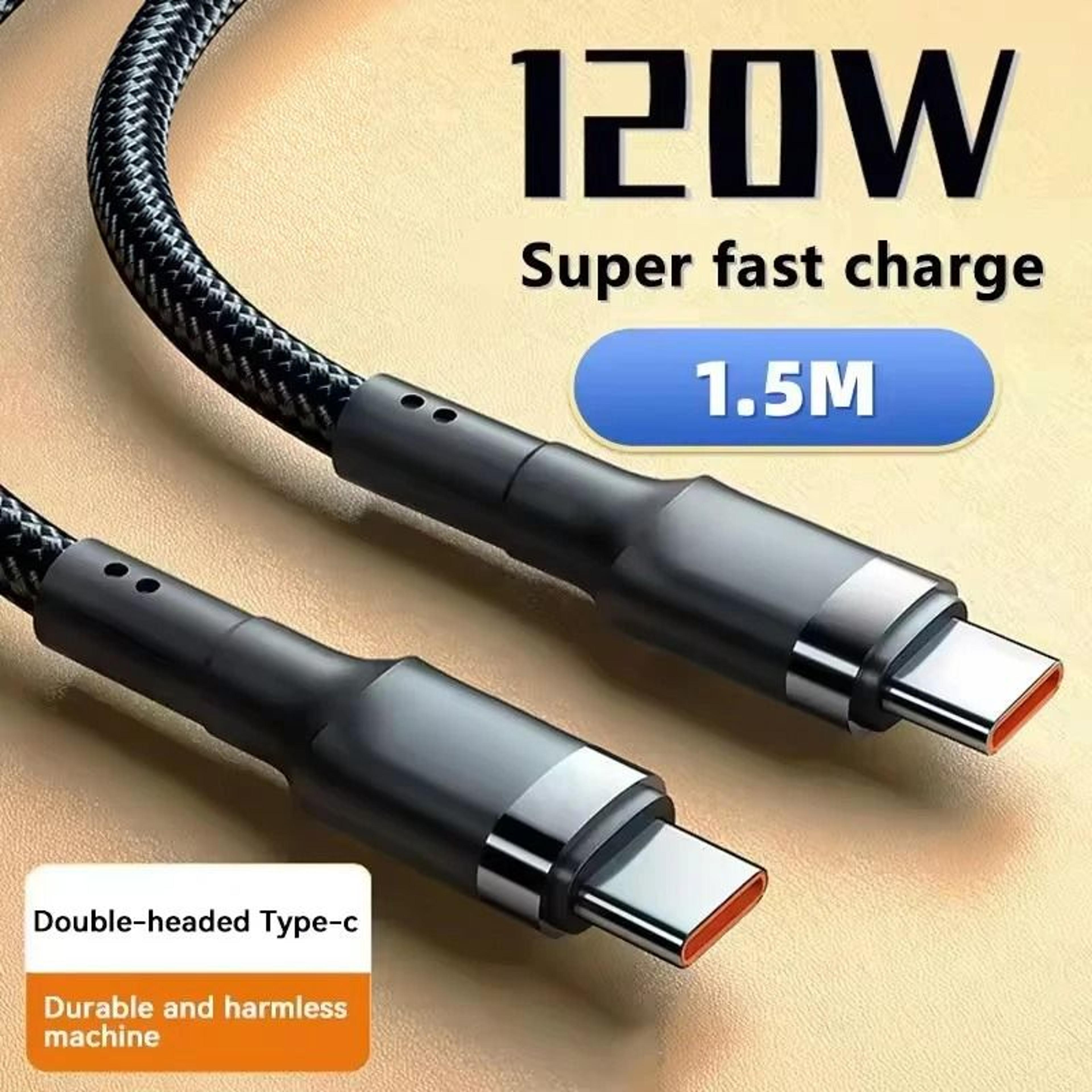 120W USBC To USBC Fast Charging Cable PD TypeC Charger Cord For IPhone Samsung And Xiaomi 4