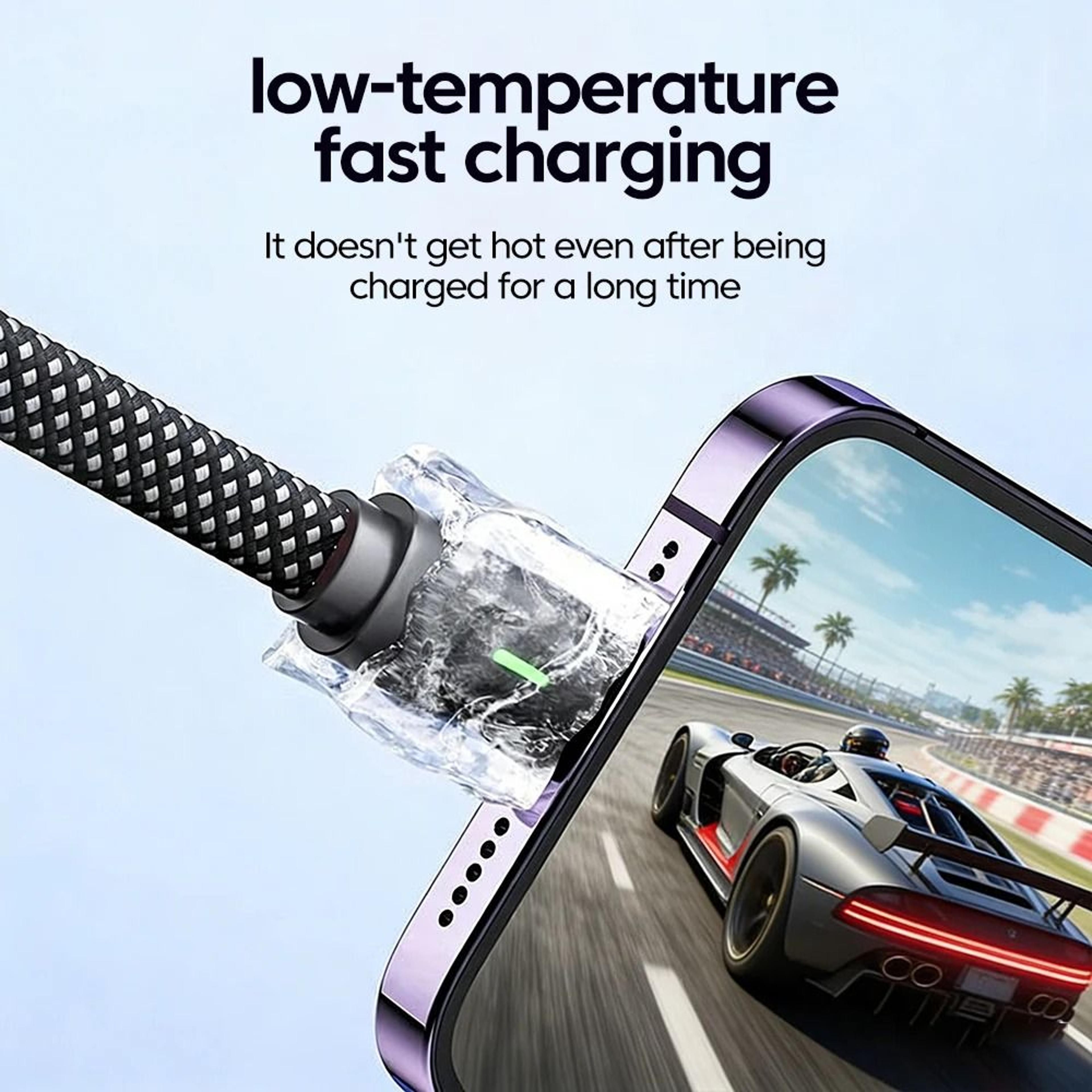 100W LShape USBC To USBC Flat Fast Charging Cable For IPhone 15 16 17 Huawei OPPO And Honor 4