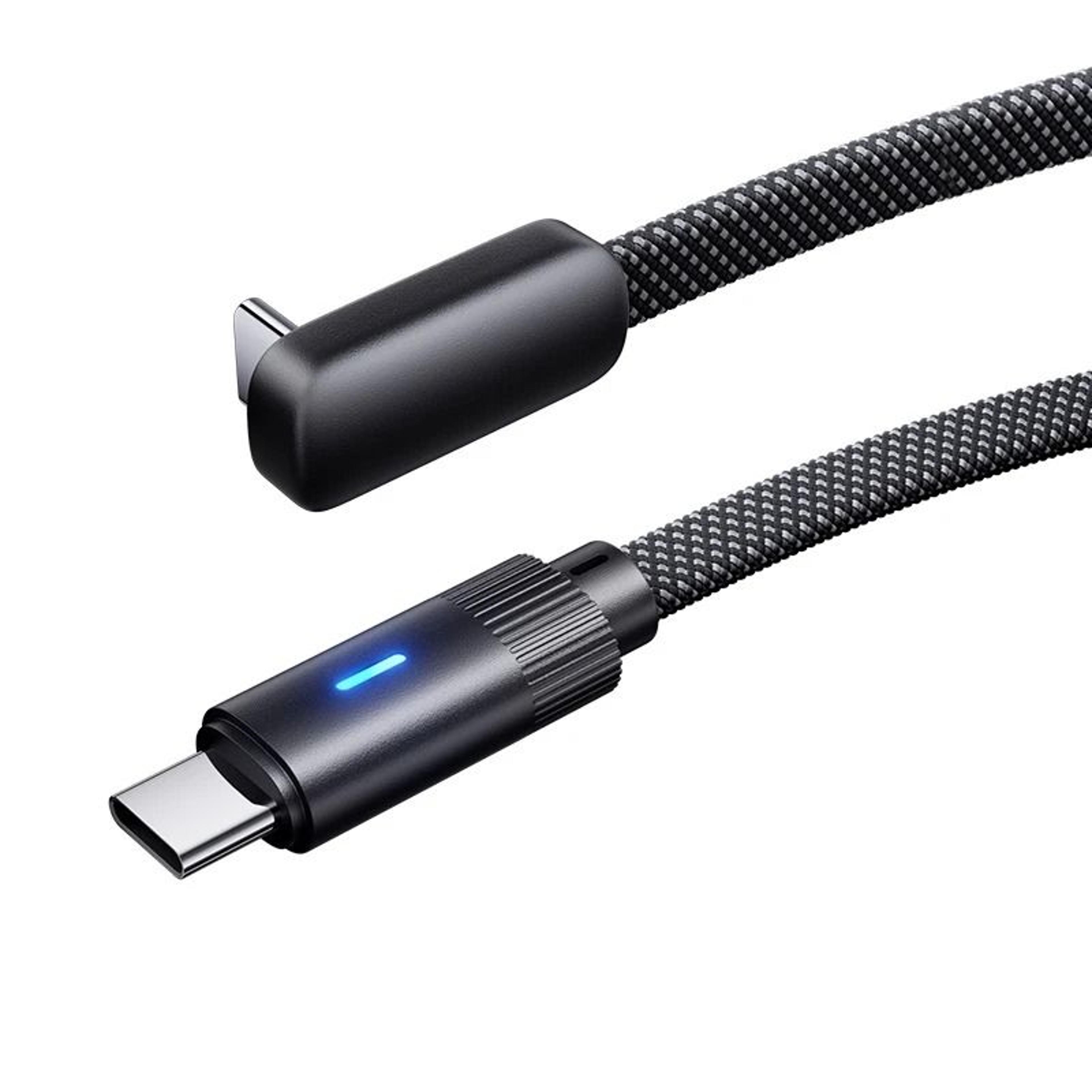 100W LShape USBC To USBC Flat Fast Charging Cable For IPhone 15 16 17 Huawei OPPO And Honor 5