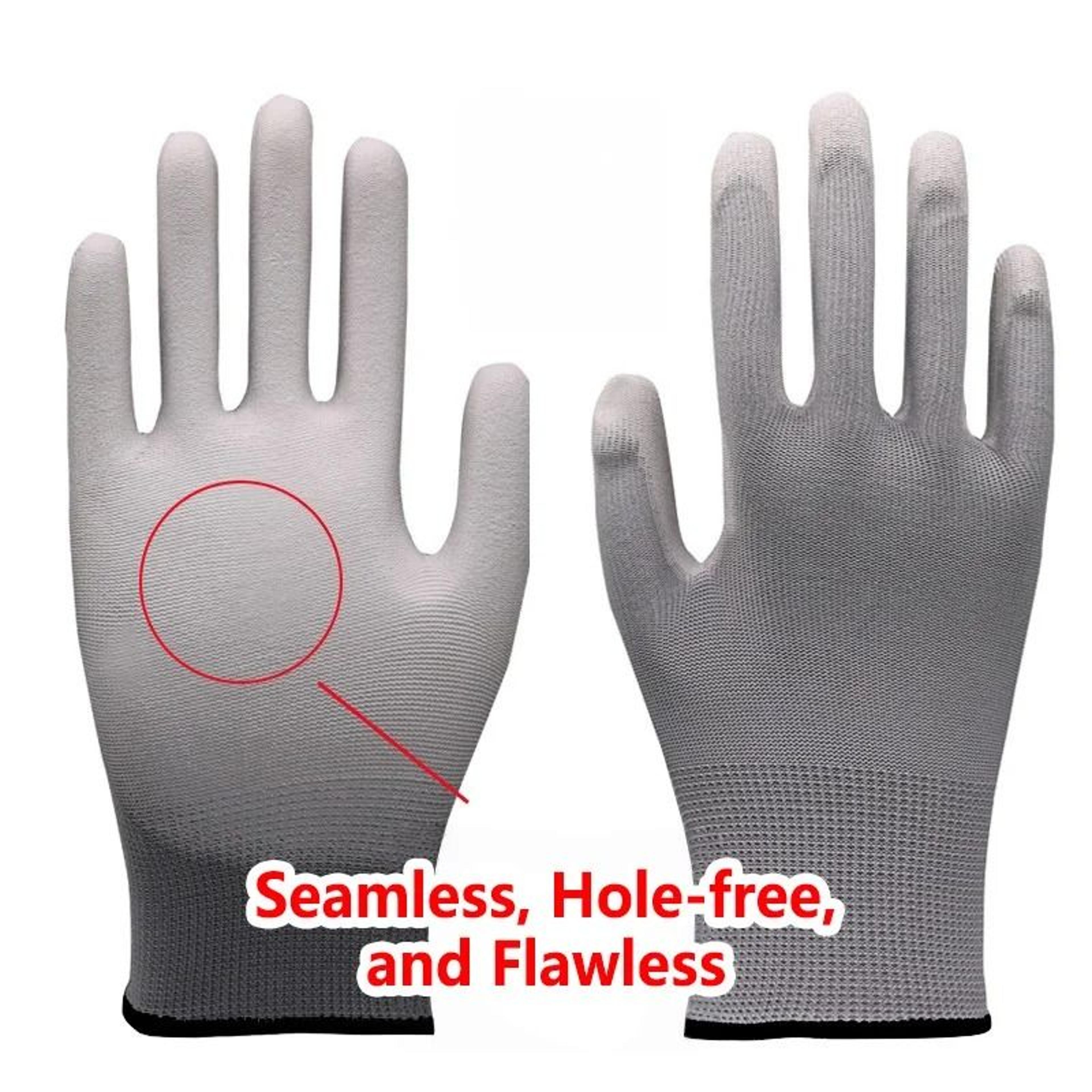 Black PU Coated AntiSlip Work Gloves For Gardening Automotive Repair And Machinery 8