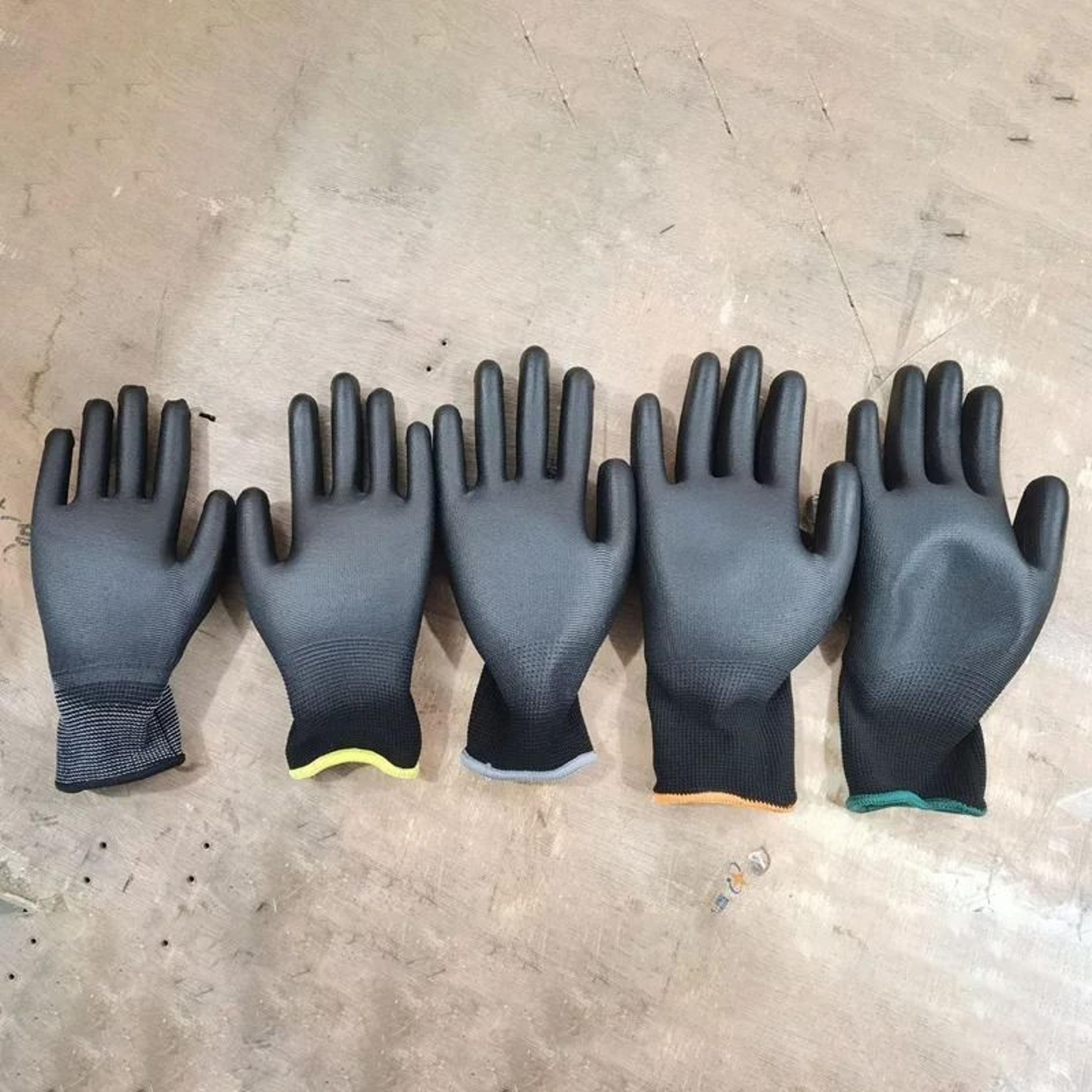Black PU Coated AntiSlip Work Gloves For Gardening Automotive Repair And Machinery 9