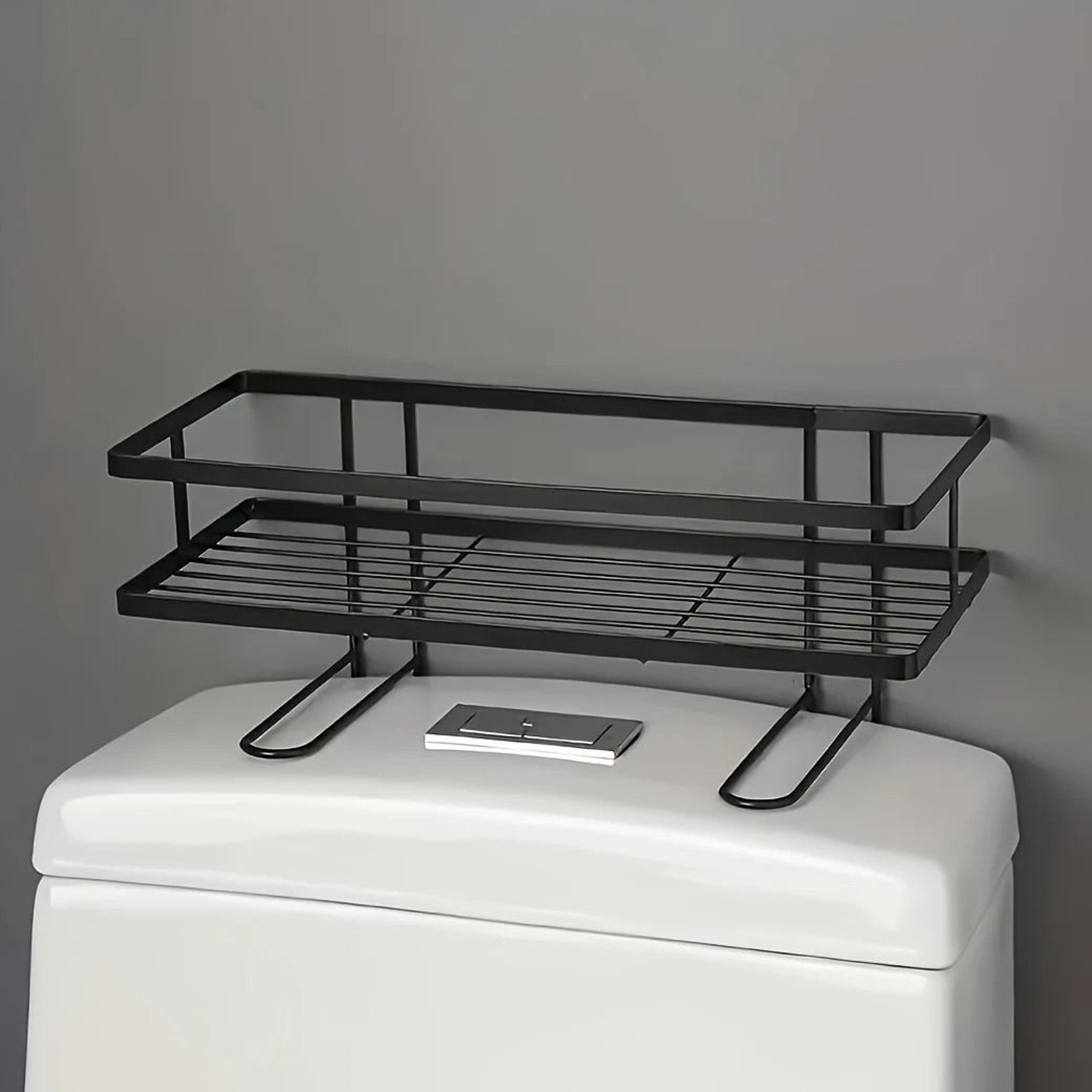 NoDrill Bathroom Storage Rack Multifunctional Toilet Organizer Shelf 6