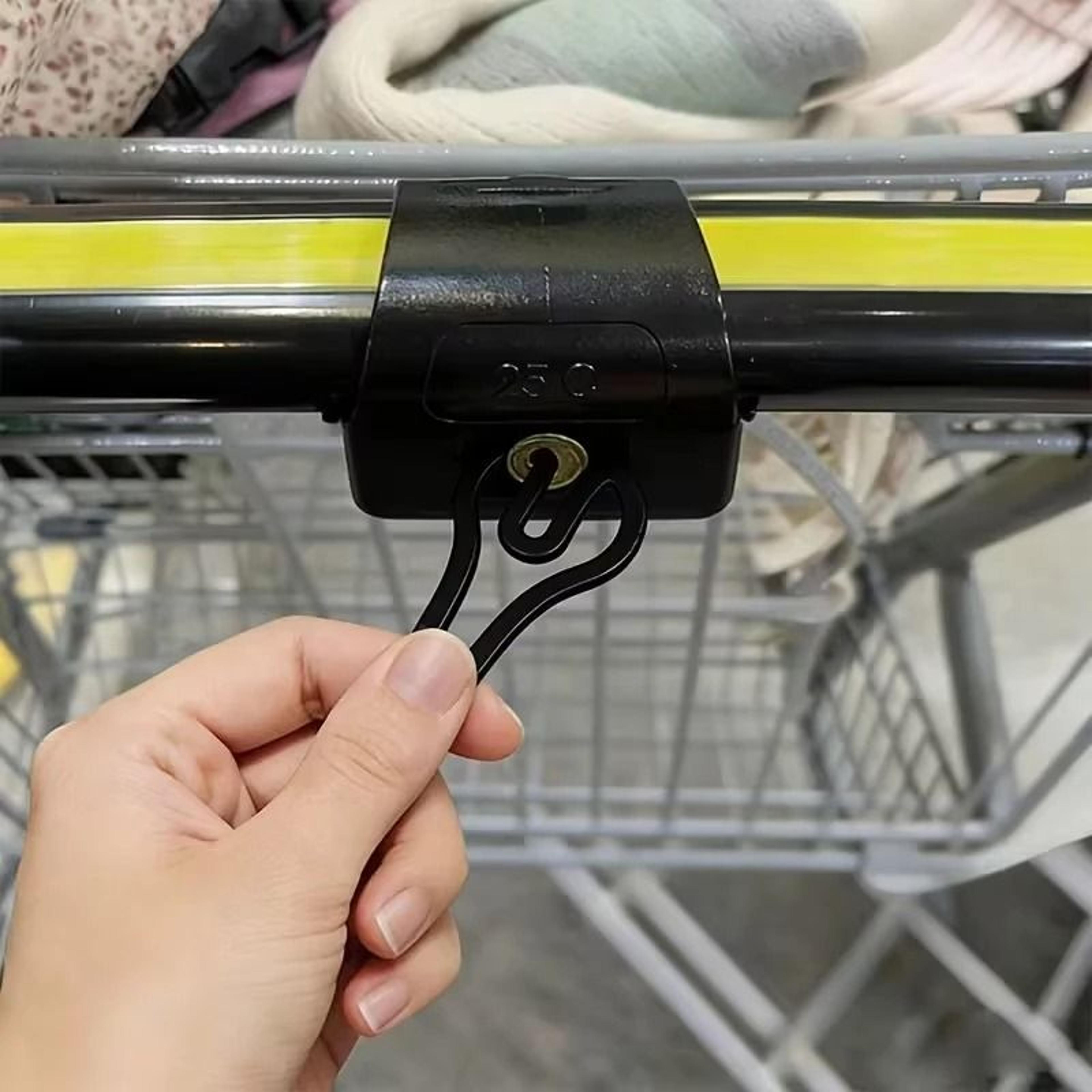 Reusable Shopping Cart Token Keychain Portable Supermarket Trolley Unlocking Tool 7