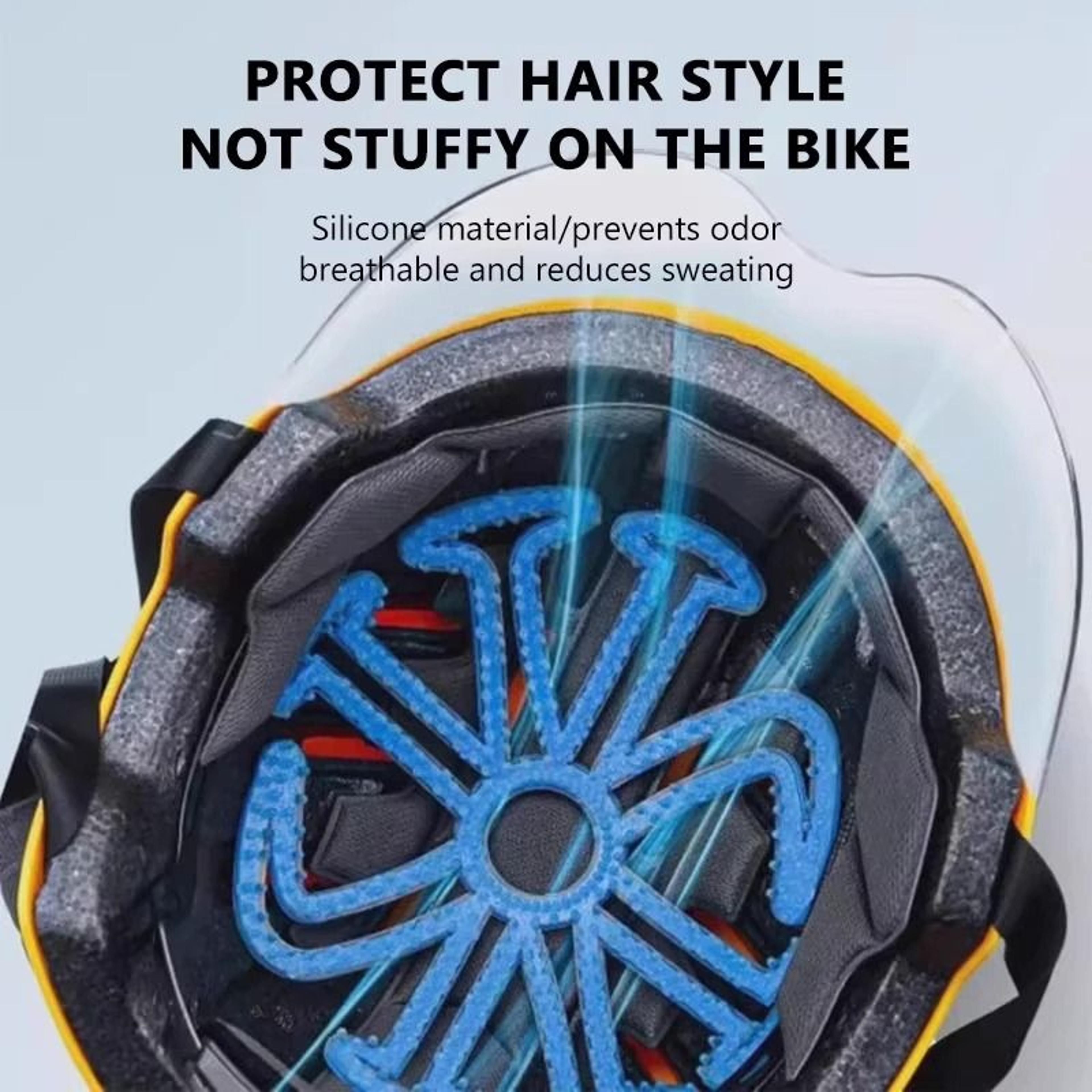 Flexible Silicone Motorcycle Helmet Inner Pad Breathable Comfort Liner 5