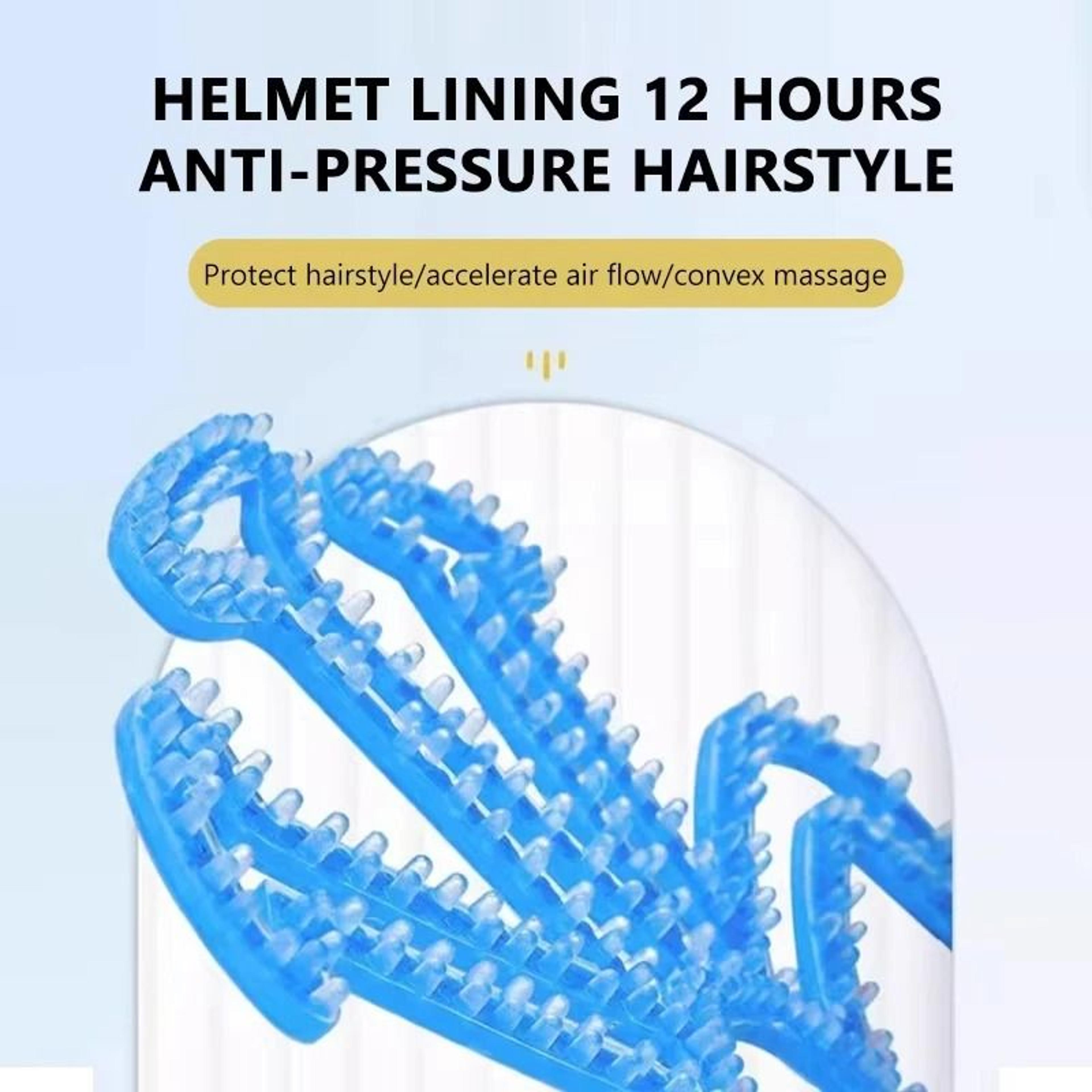 Flexible Silicone Motorcycle Helmet Inner Pad Breathable Comfort Liner 6