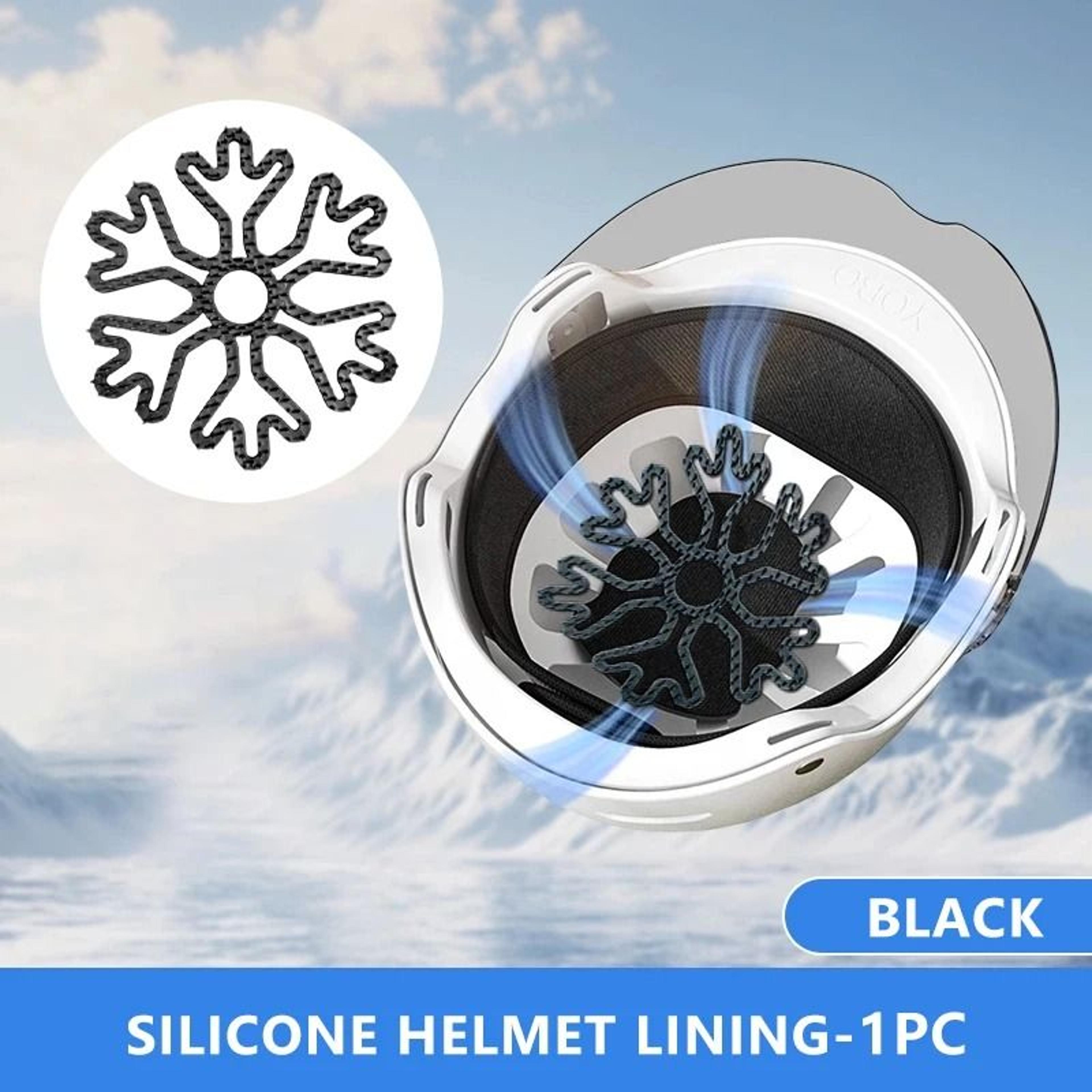 Flexible Silicone Motorcycle Helmet Inner Pad Breathable Comfort Liner 1