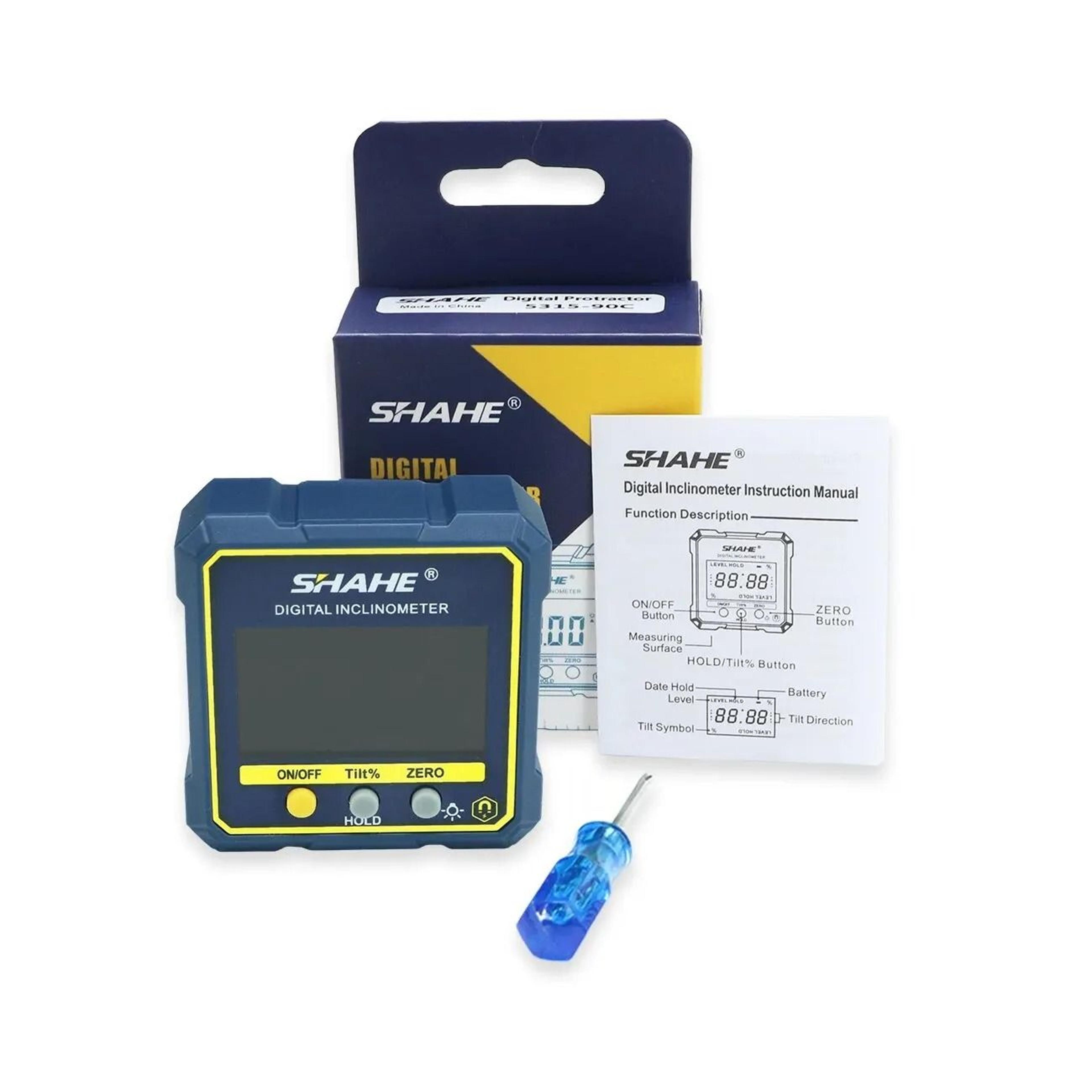 digital magnetic angle gauge with backlit lcd display